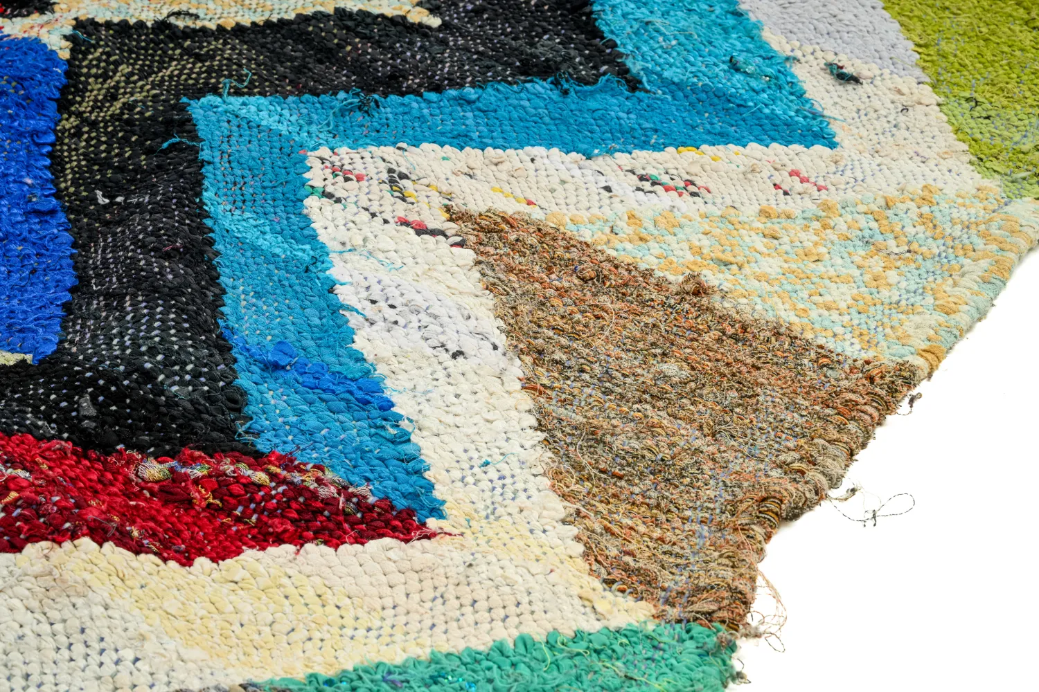 Koberec Berbere Marocký Boucherouite 125 x 250 cm