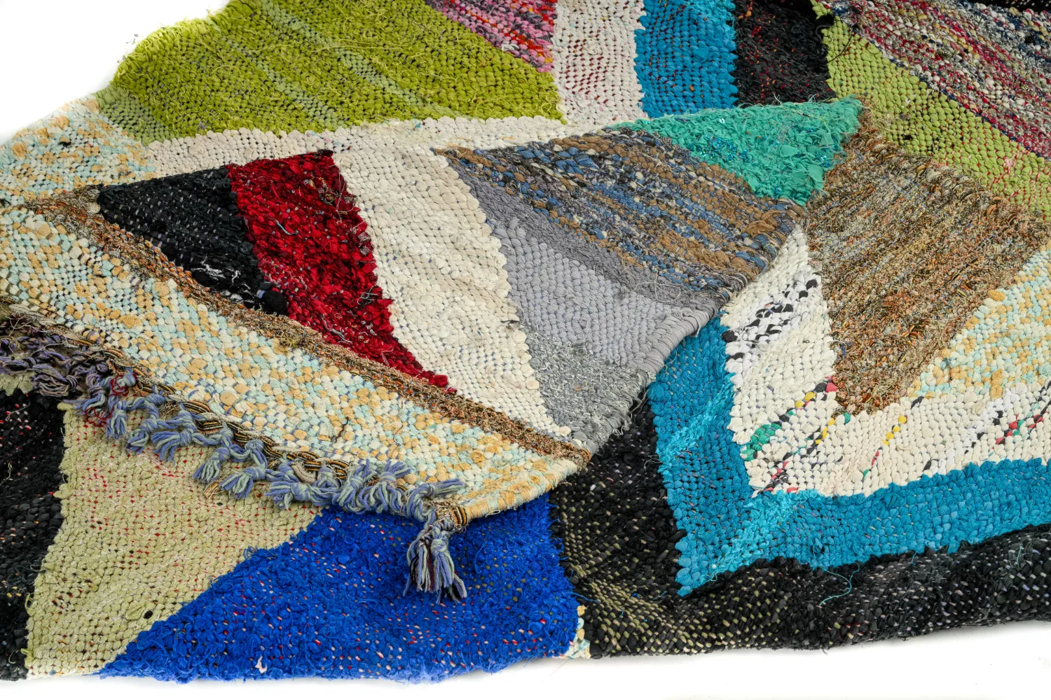 Koberec Berbere Marocký Boucherouite 125 x 250 cm