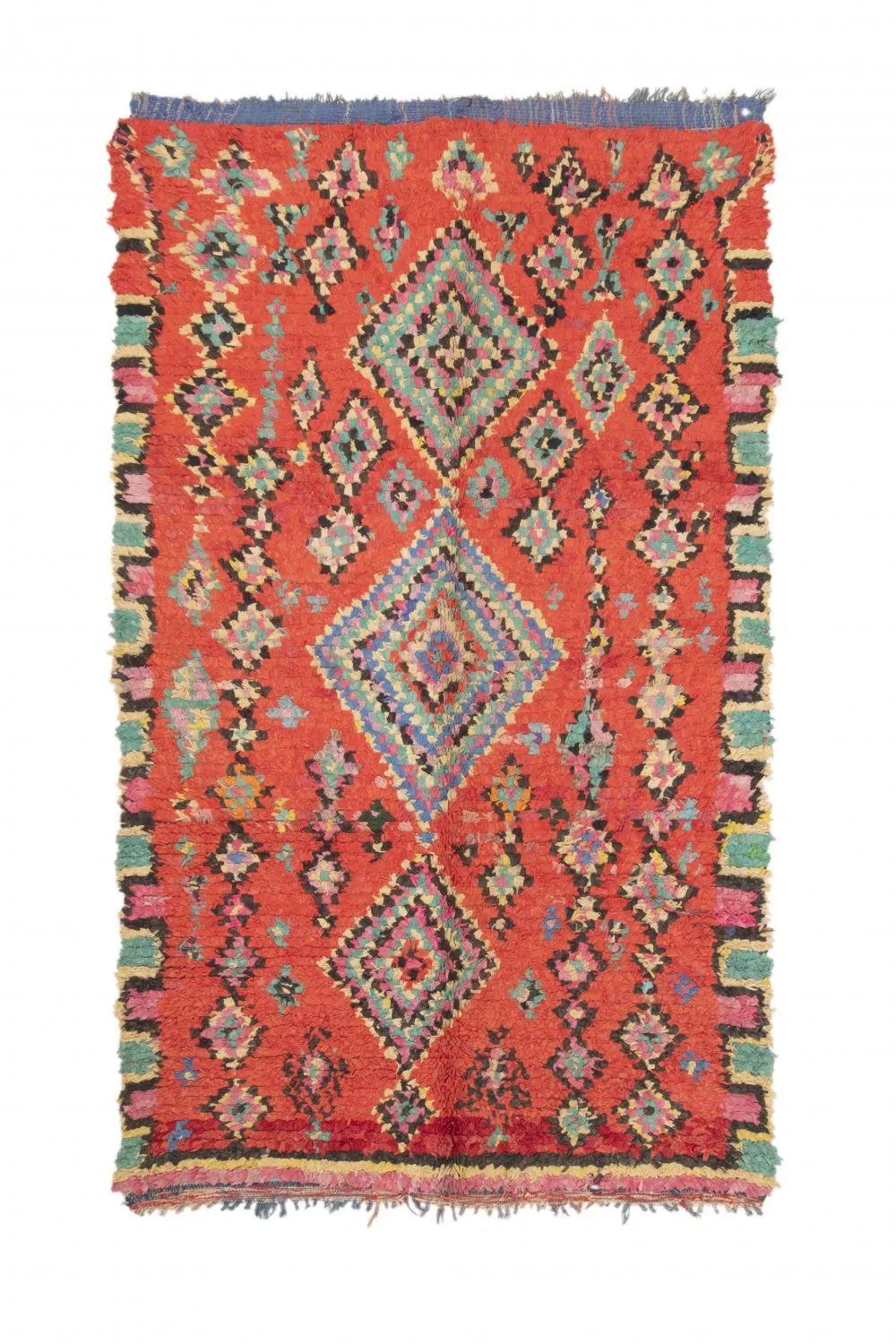 Marockansk Boucherouite-matta 245 x 140 cm