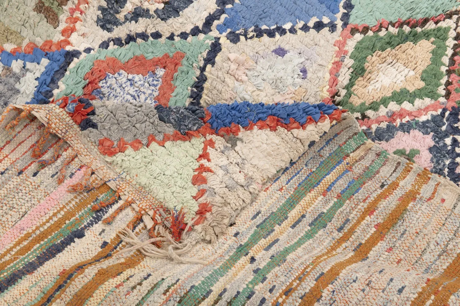 Marockansk Boucherouite-matta 230 x 130 cm