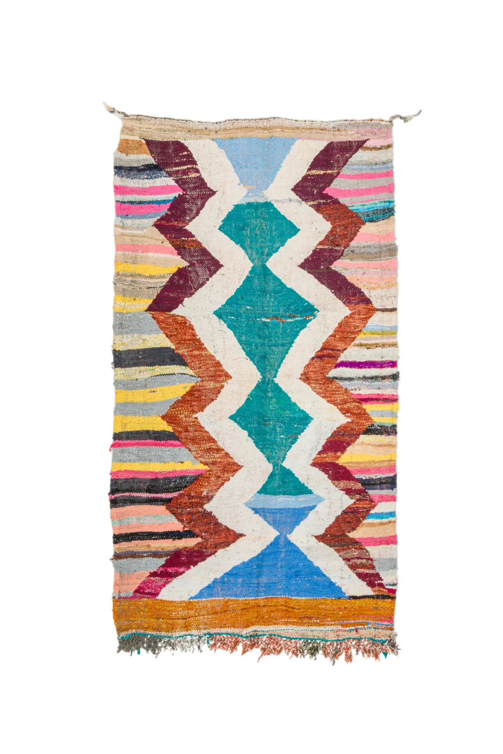 Koberec Berbere Marocký Boucherouite 125 x 225 cm