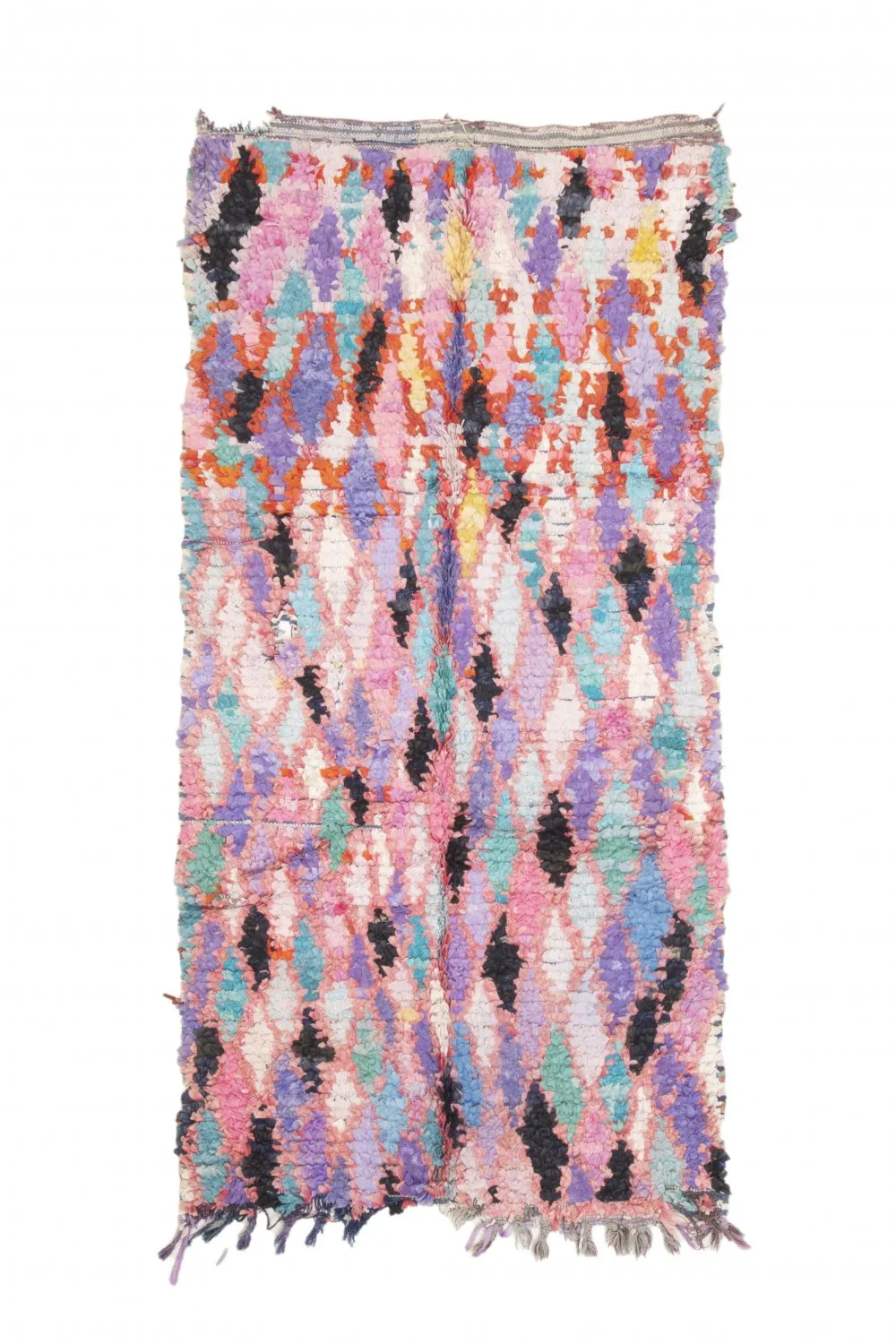 Marockansk Boucherouite-matta 220 x 105 cm