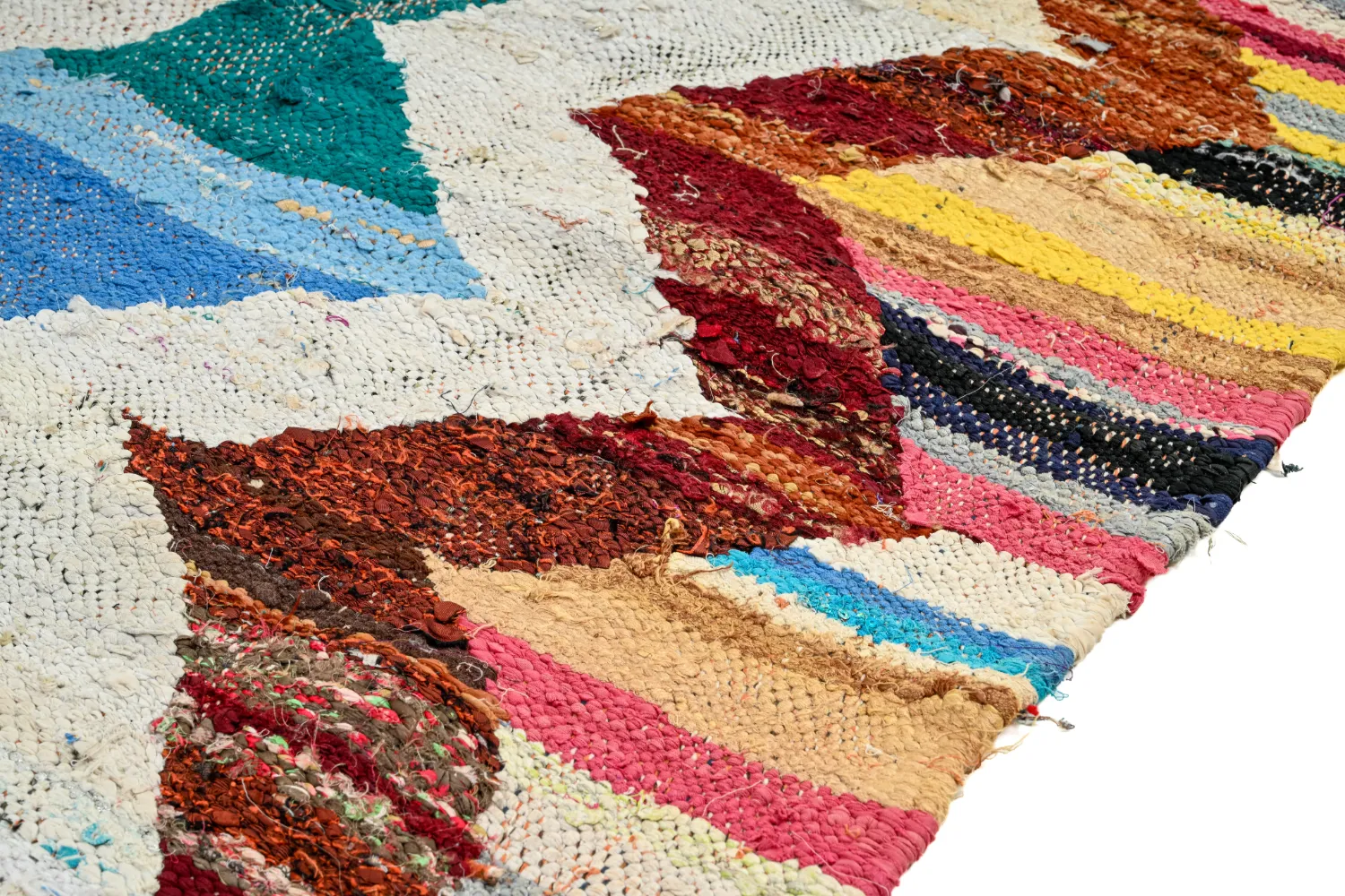 Koberec Berbere Marocký Boucherouite 125 x 225 cm