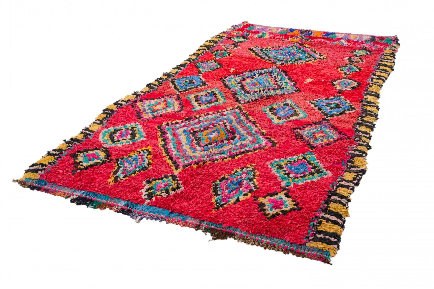 Koberec Berbere Marocký Boucherouite 290 x 140 cm