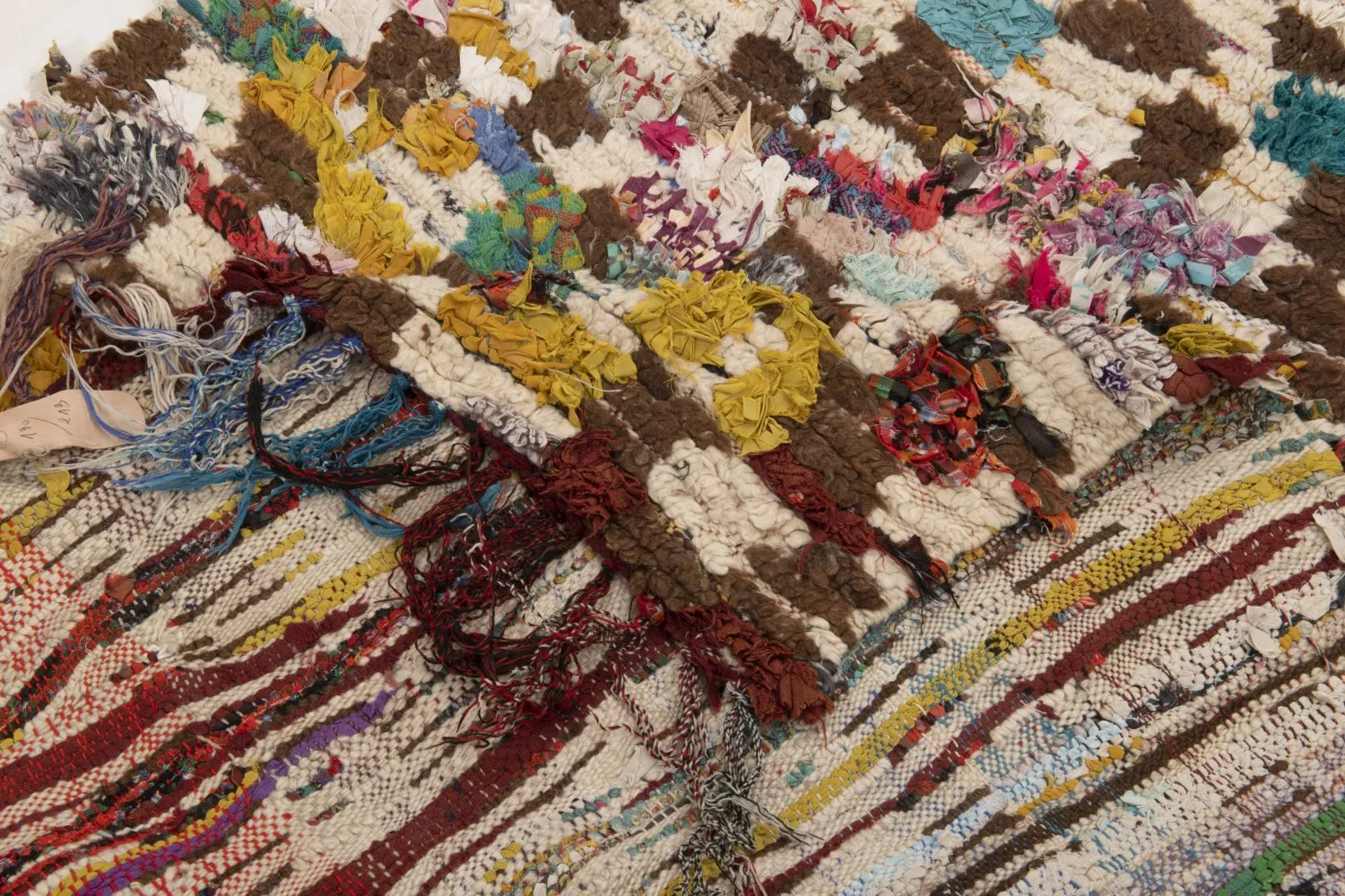 Marockansk Boucherouite-matta 215 x 130 cm