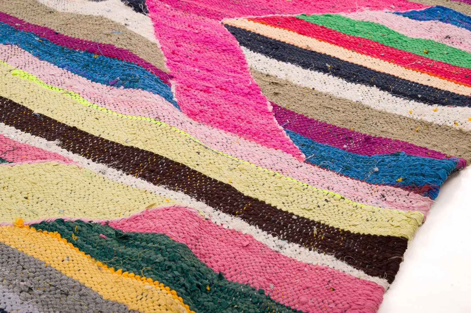 Koberec Berbere Marocký Boucherouite 135 x 260 cm