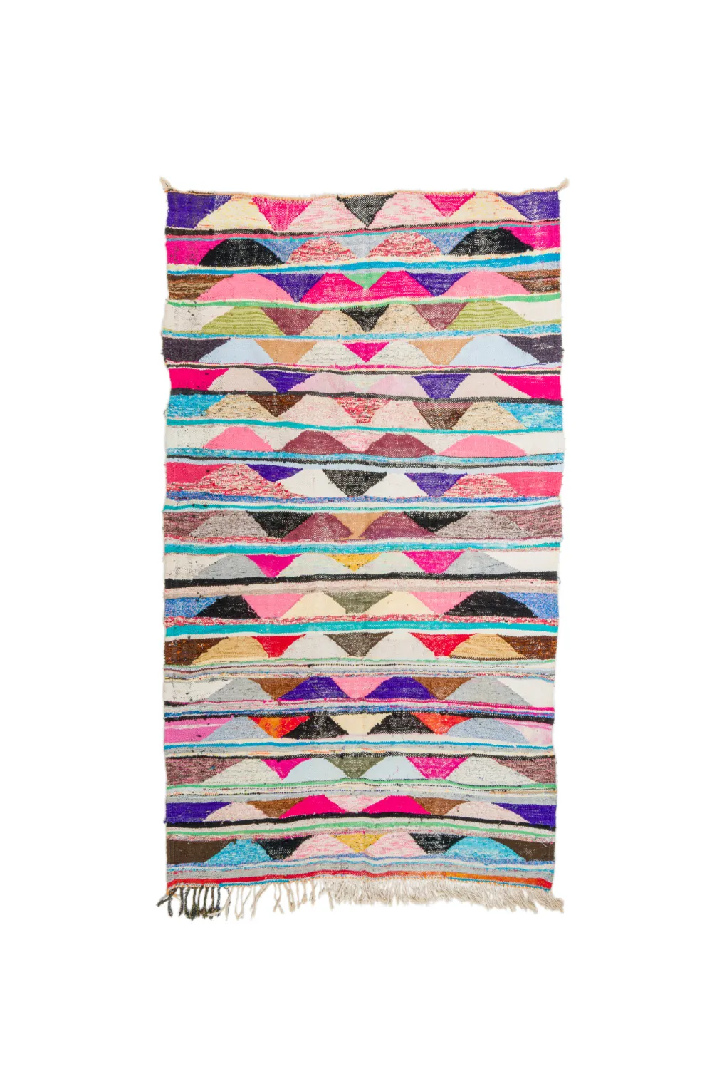 Koberec Berbere Marocký Boucherouite 145 x 250 cm