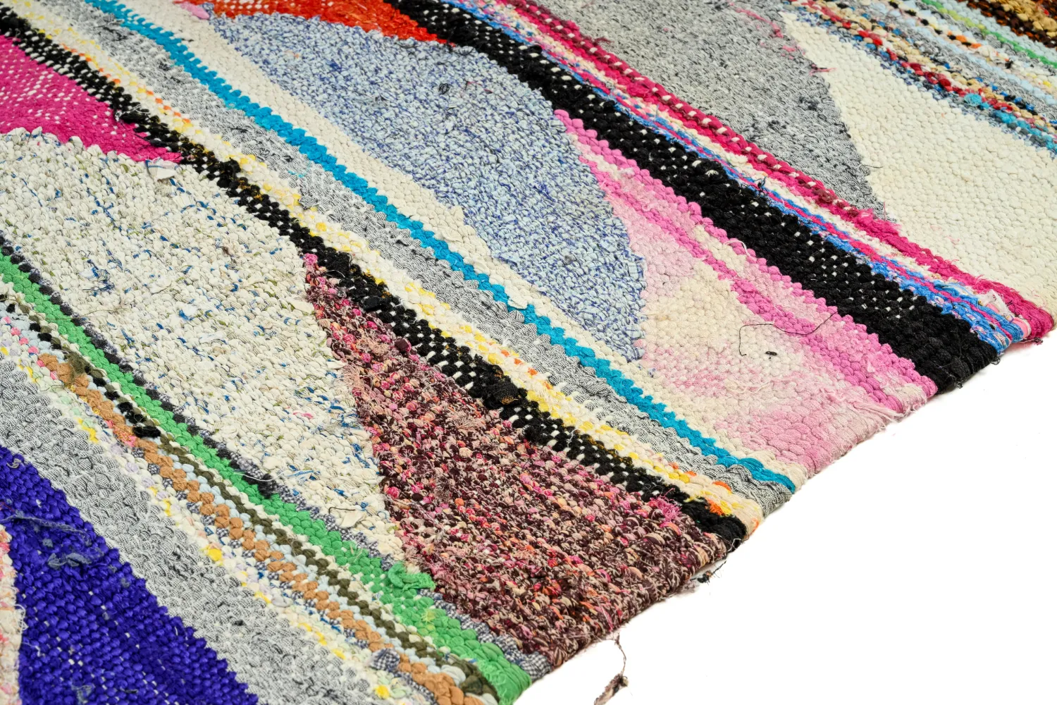 Koberec Berbere Marocký Boucherouite 145 x 250 cm