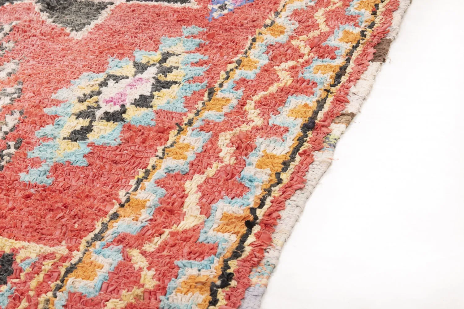 Marockansk Boucherouite-matta 275 x 130 cm
