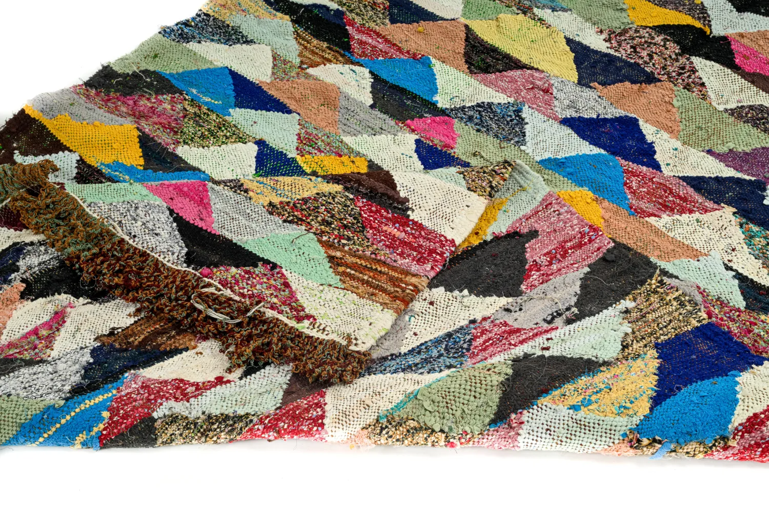 Koberec Berbere Marocký Boucherouite 125 x 225 cm