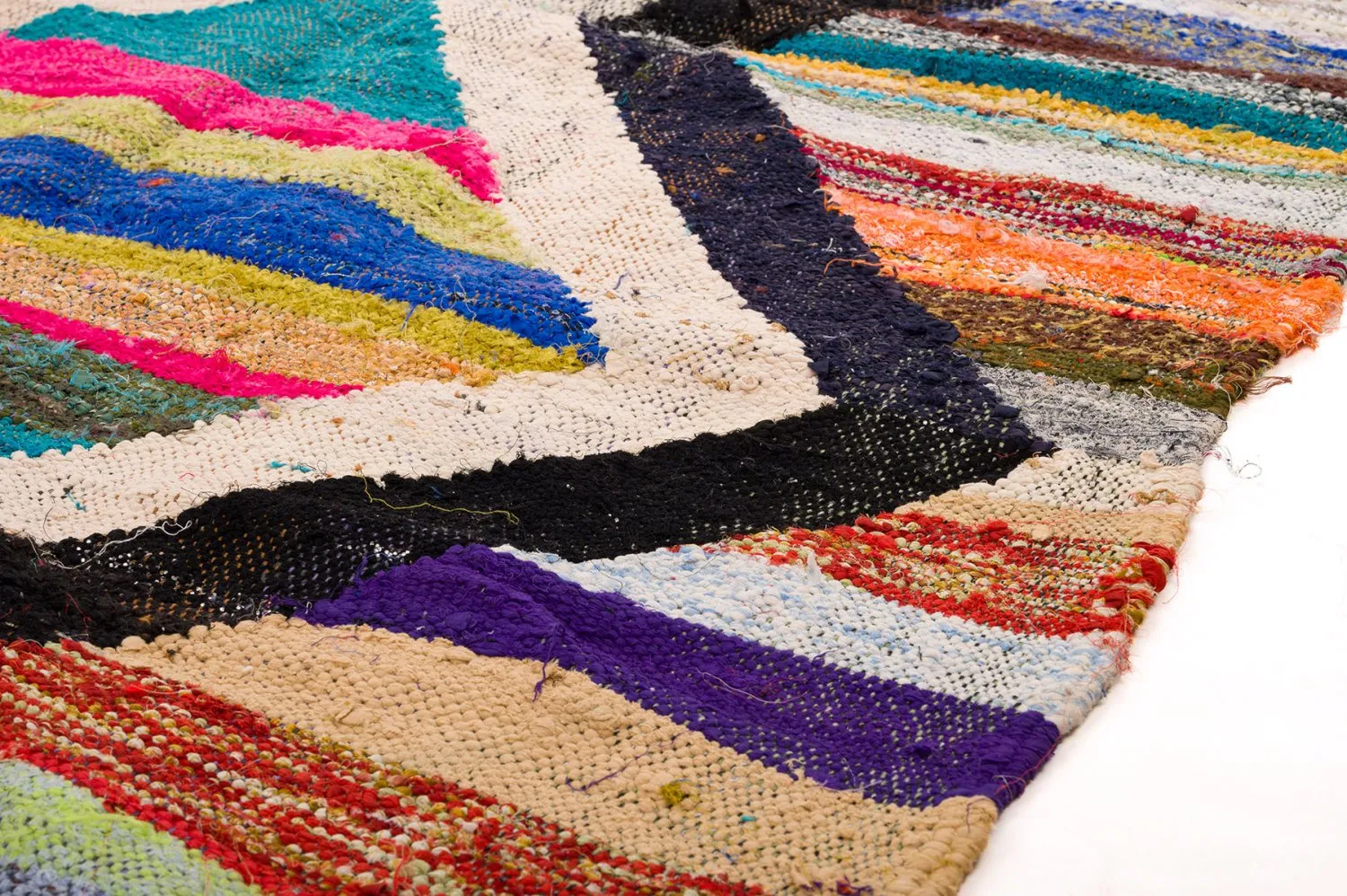 Koberec Berbere Marocký Boucherouite 135 x 245 cm