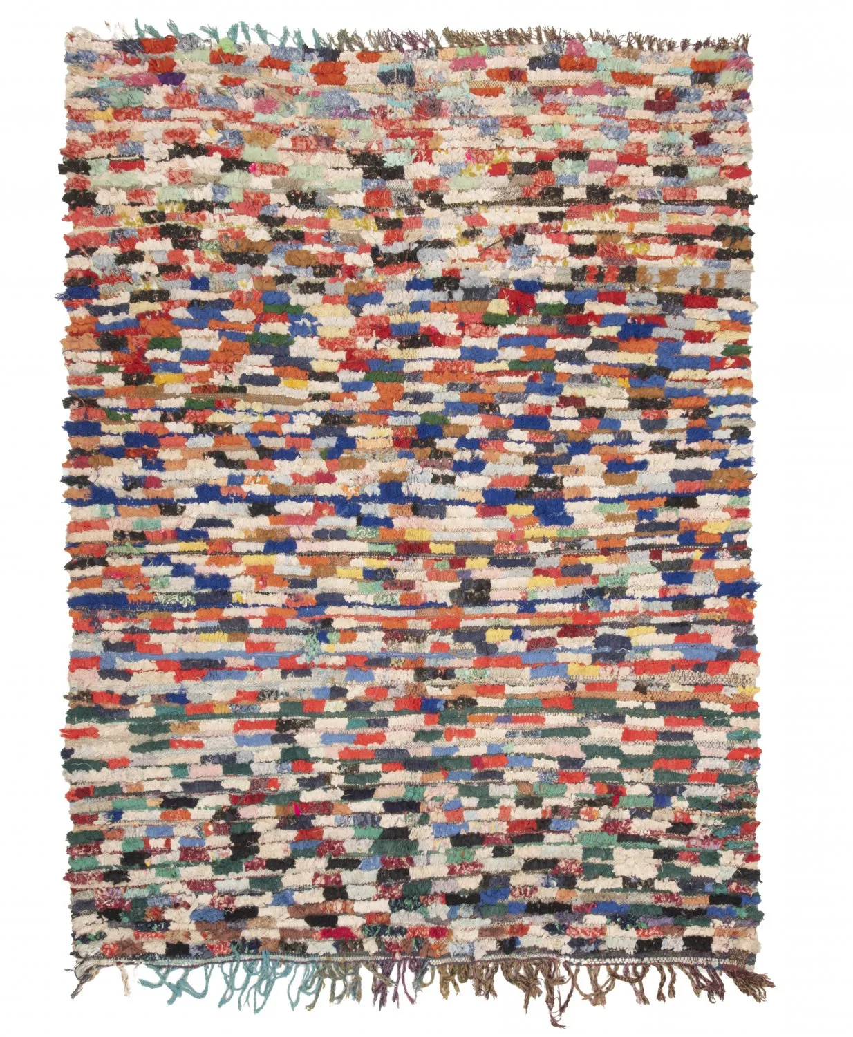 Marockansk Boucherouite-matta 225 x 170 cm