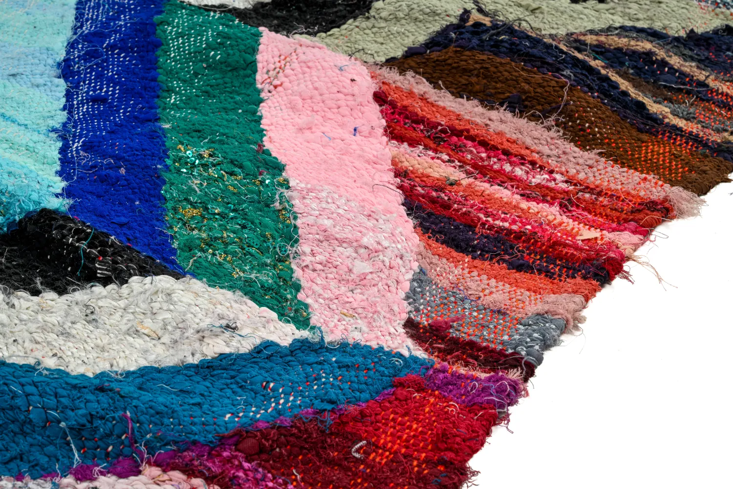 Koberec Berbere Marocký Boucherouite 135 x 275 cm