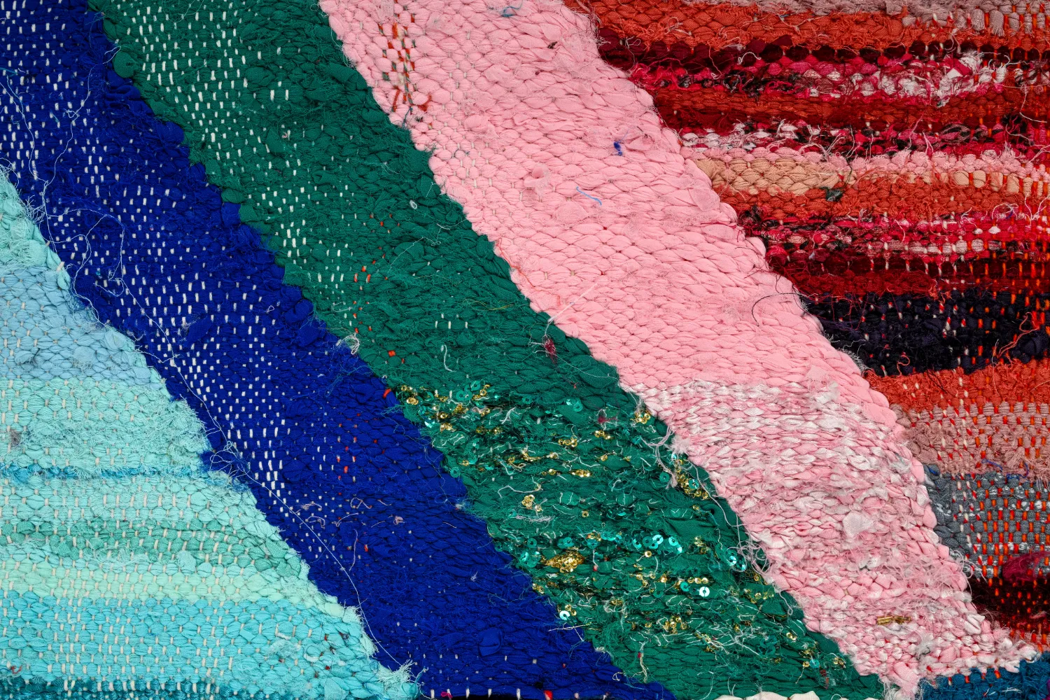 Koberec Berbere Marocký Boucherouite 135 x 275 cm