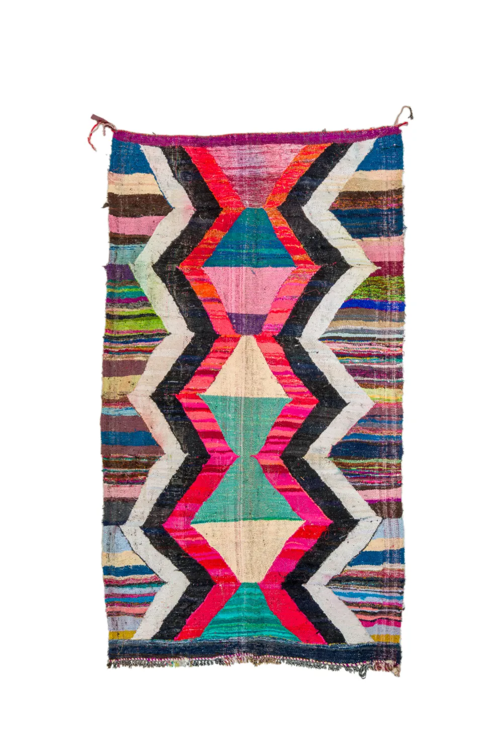 Koberec Berbere Marocký Boucherouite 165 x 290 cm