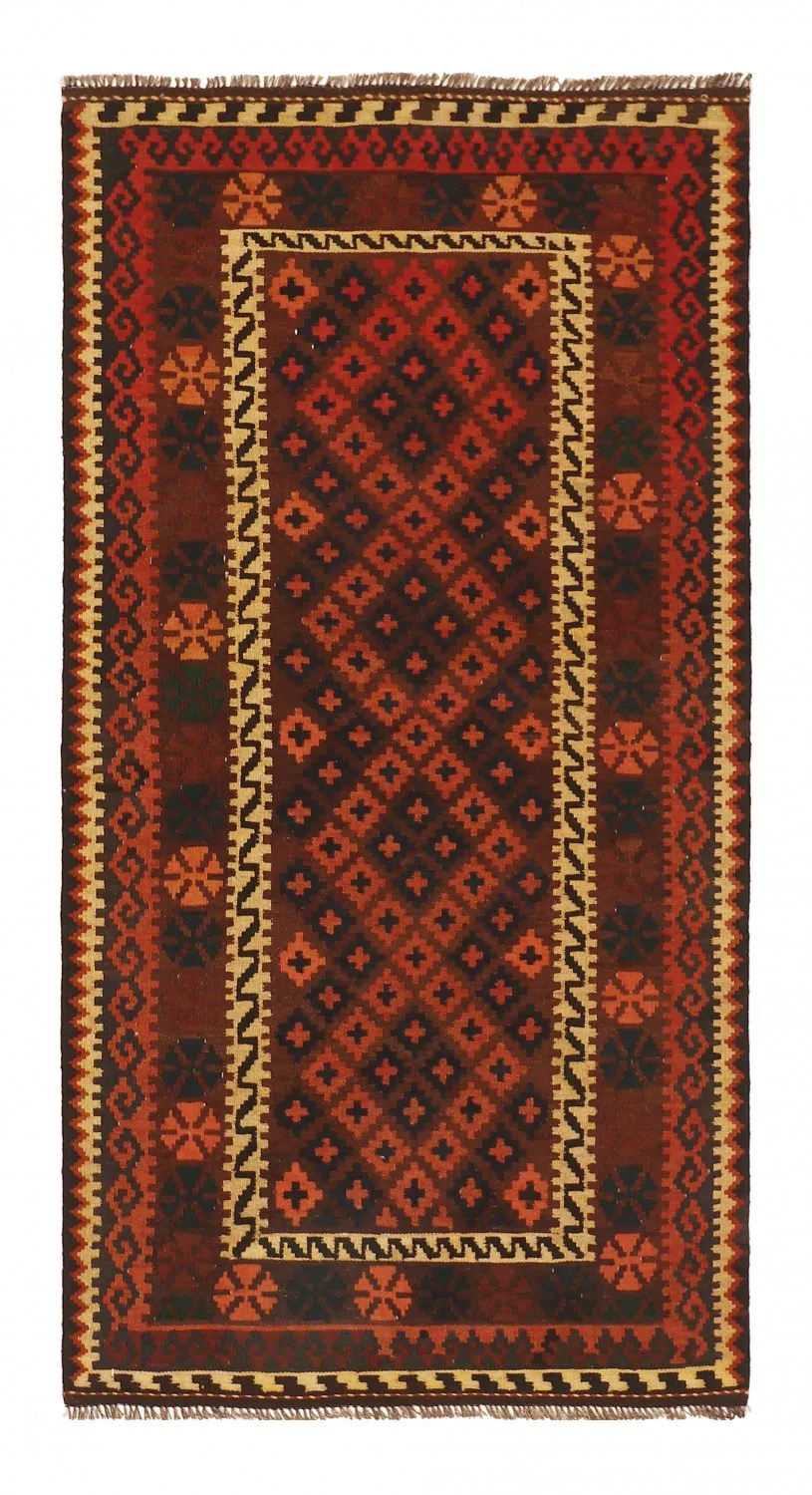 Orientálny kilimový koberec 206 x 104 cm