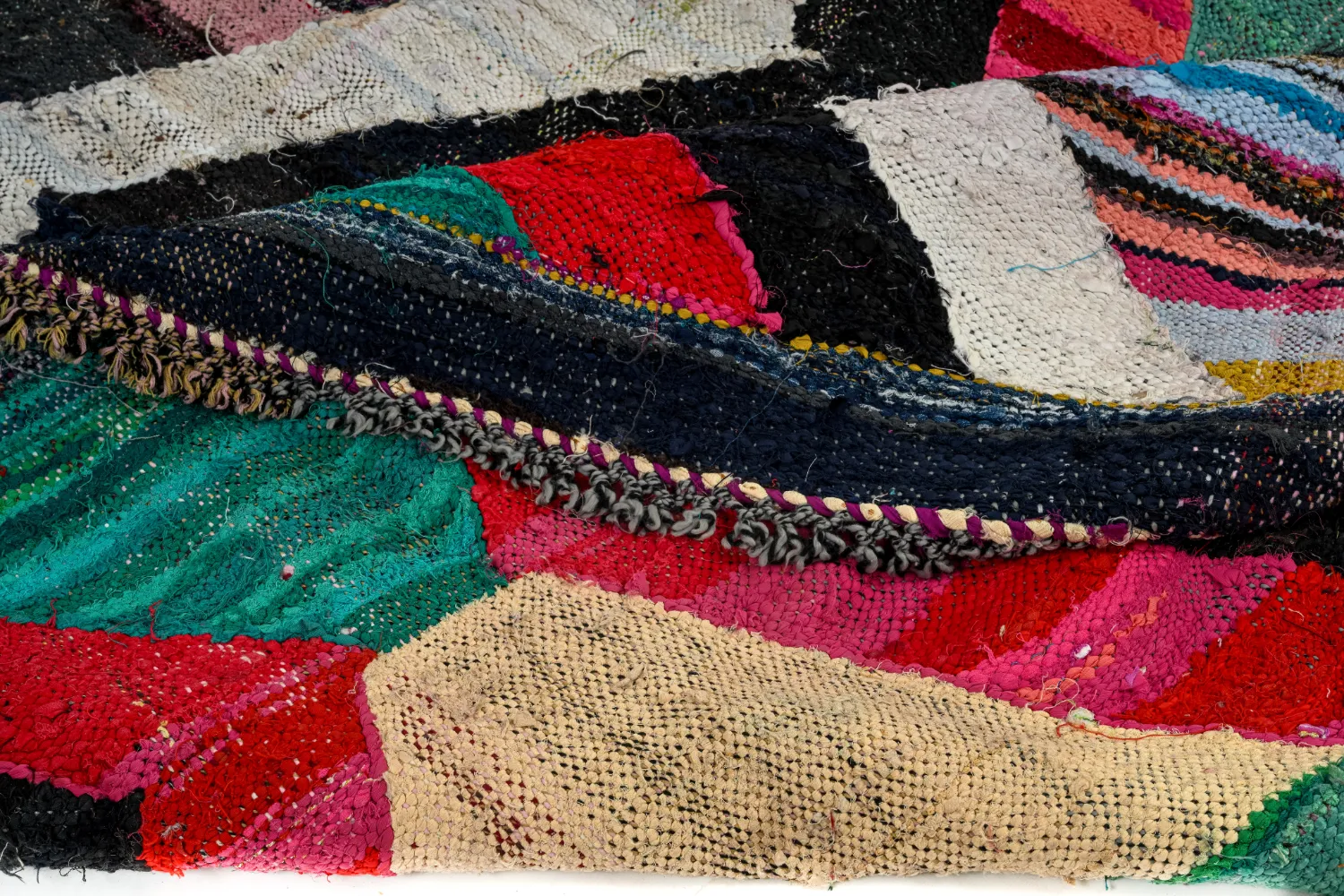 Koberec Berbere Marocký Boucherouite 165 x 290 cm