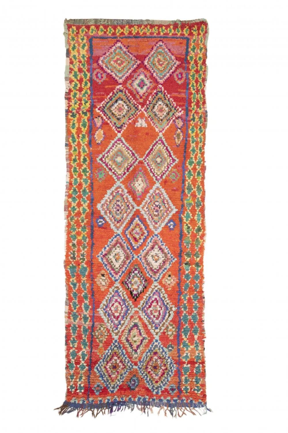 Marockansk Boucherouite-matta 285 x 100 cm