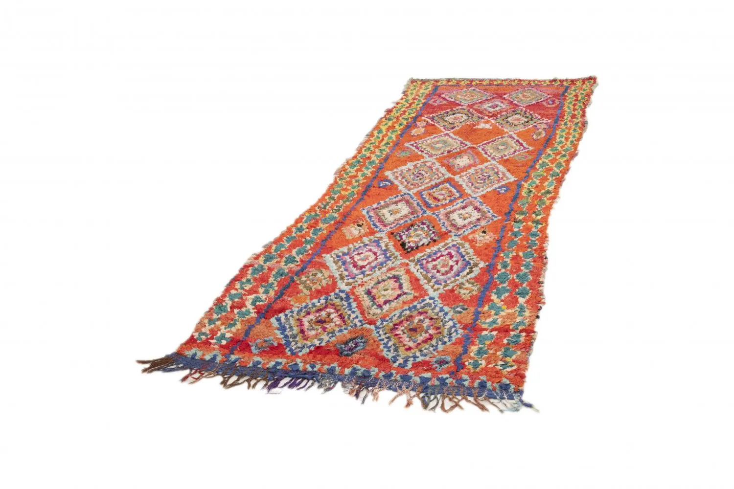 Marockansk Boucherouite-matta 285 x 100 cm