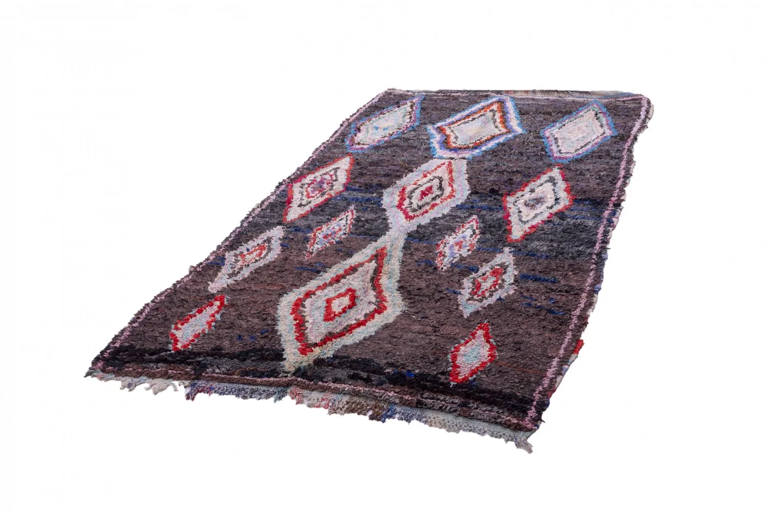 Marockansk Boucherouite-matta 270 x 150 cm