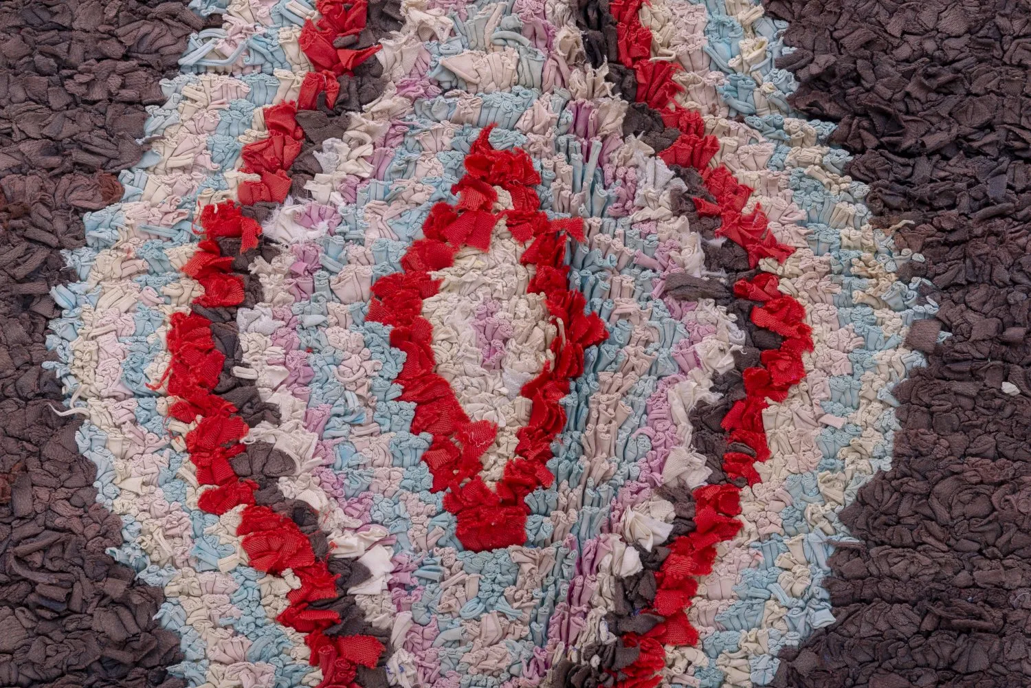 Marockansk Boucherouite-matta 270 x 150 cm