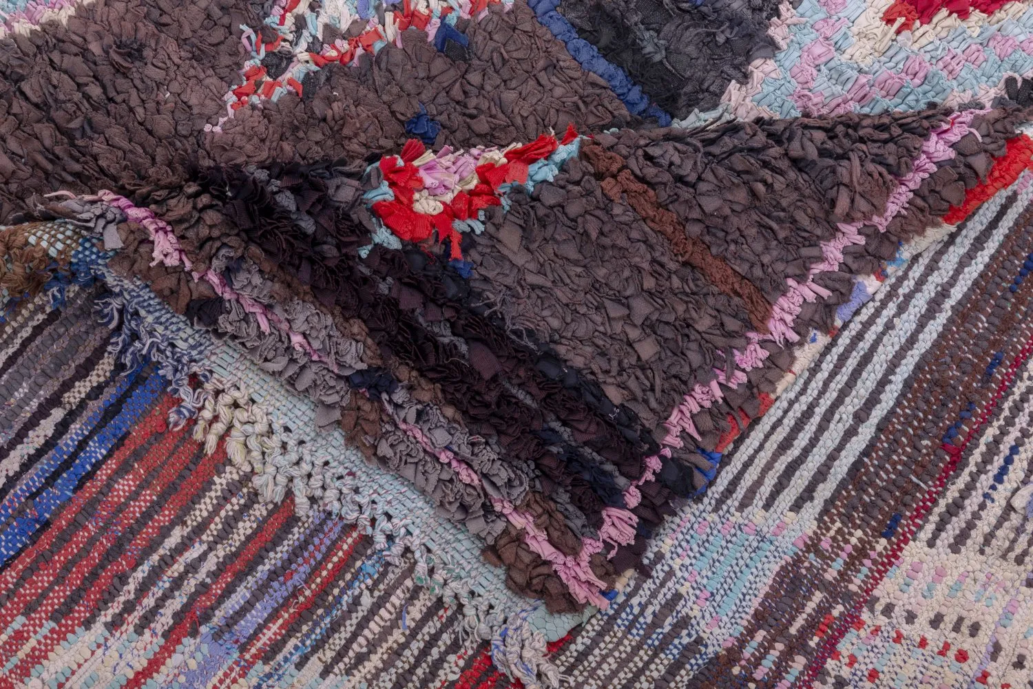 Marockansk Boucherouite-matta 270 x 150 cm