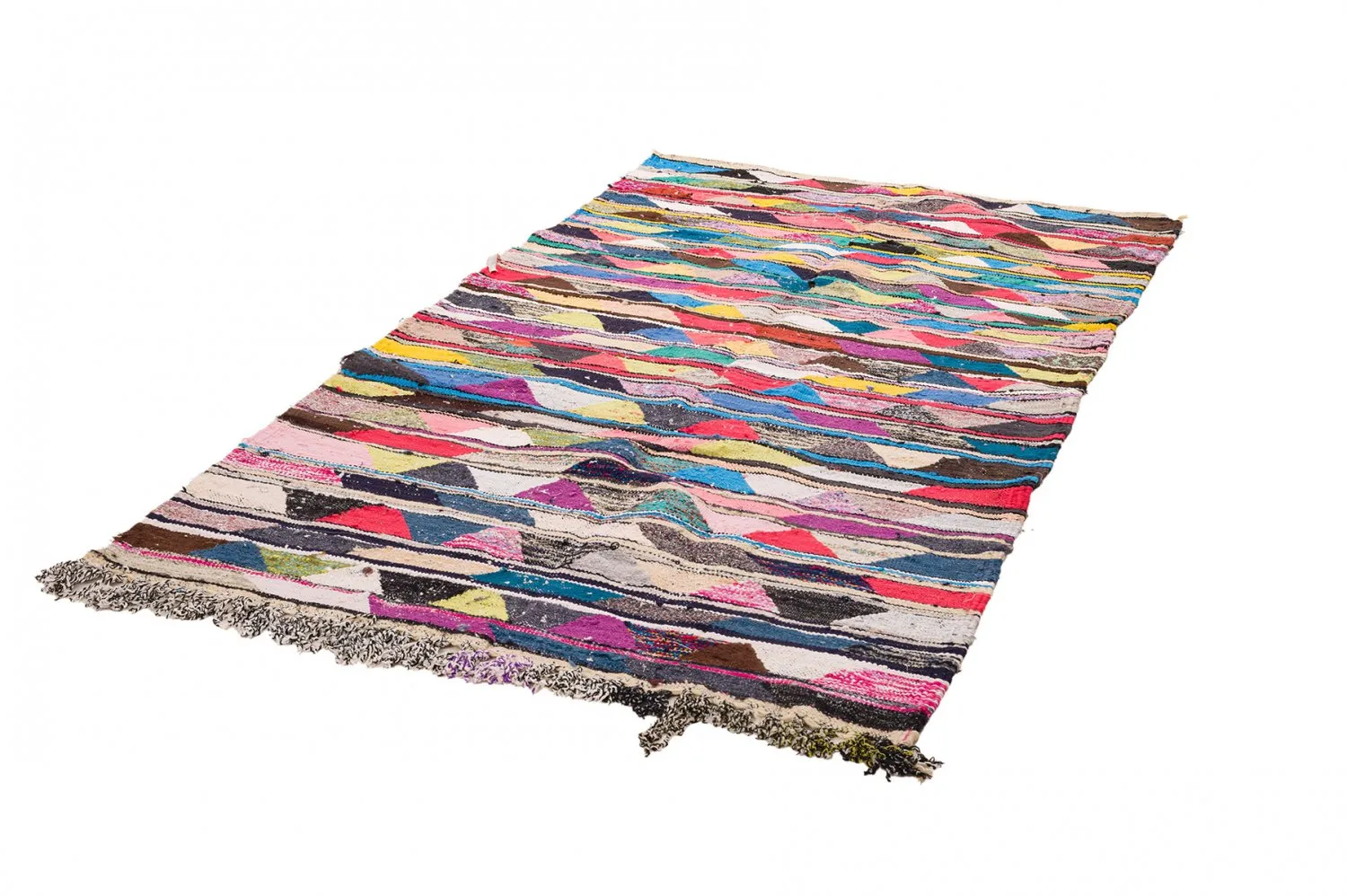 Koberec Berbere Marocký Boucherouite 130 x 225 cm