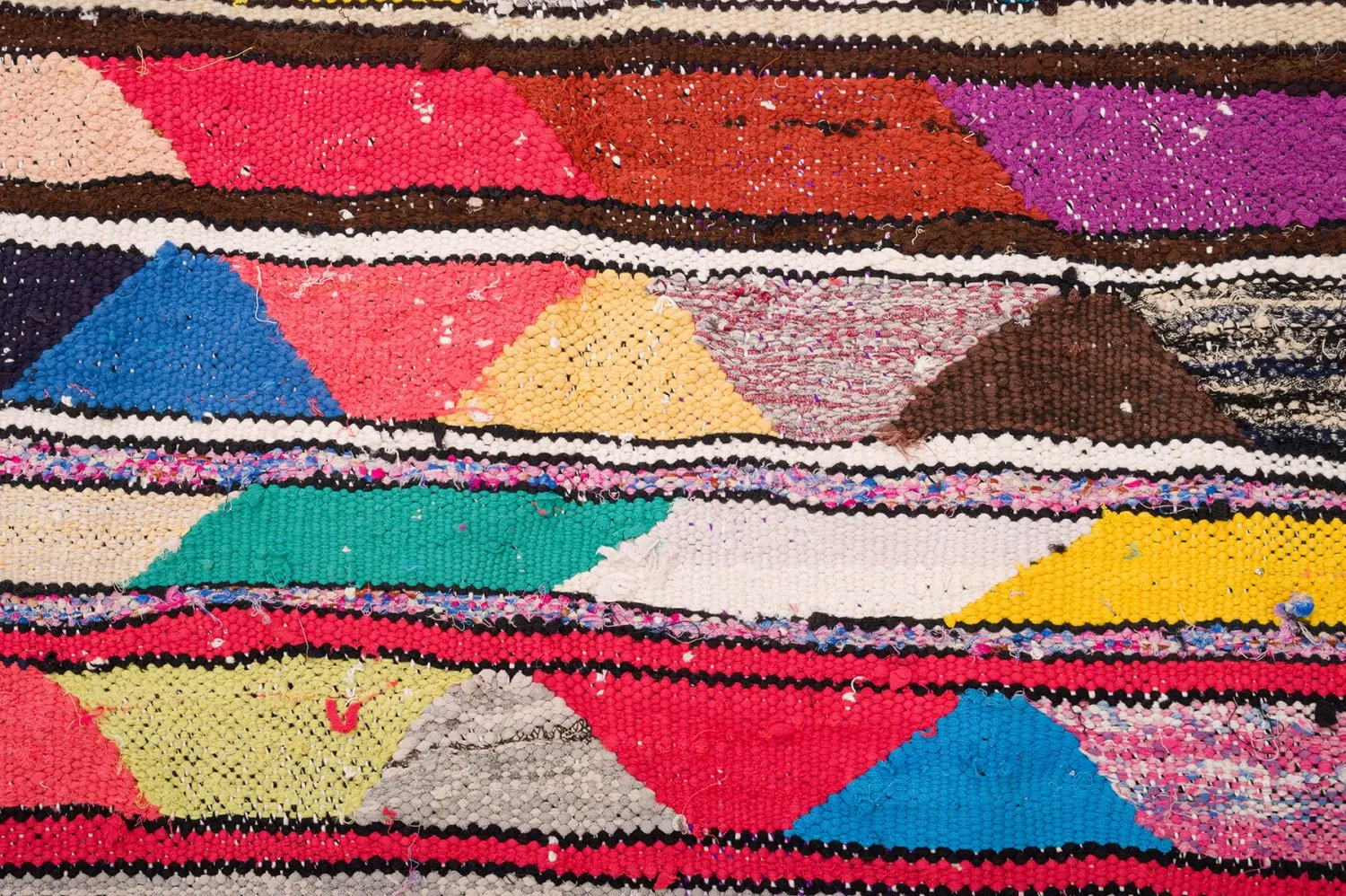 Koberec Berbere Marocký Boucherouite 130 x 225 cm