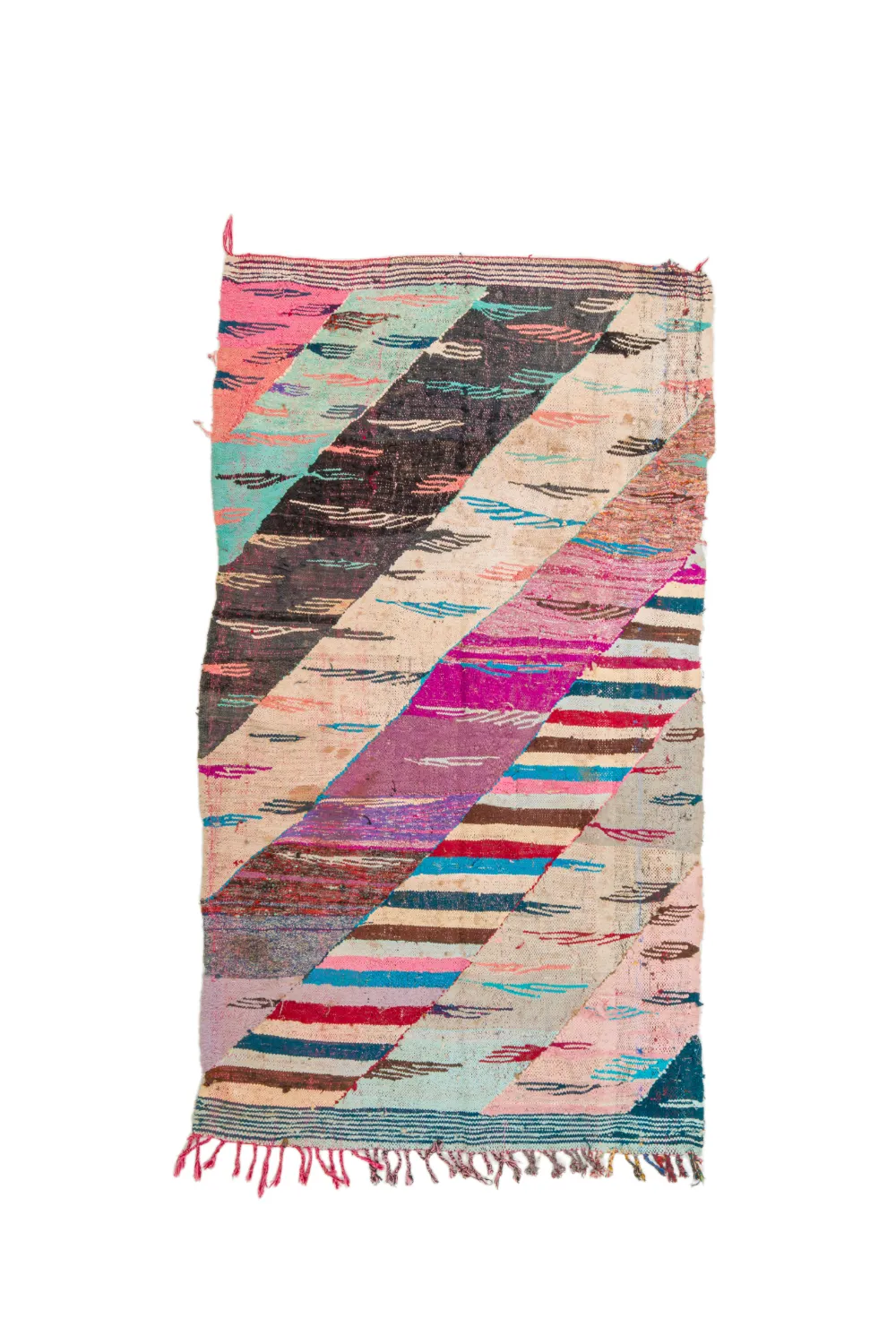 Koberec Berbere Marocký Boucherouite 135 x 245 cm