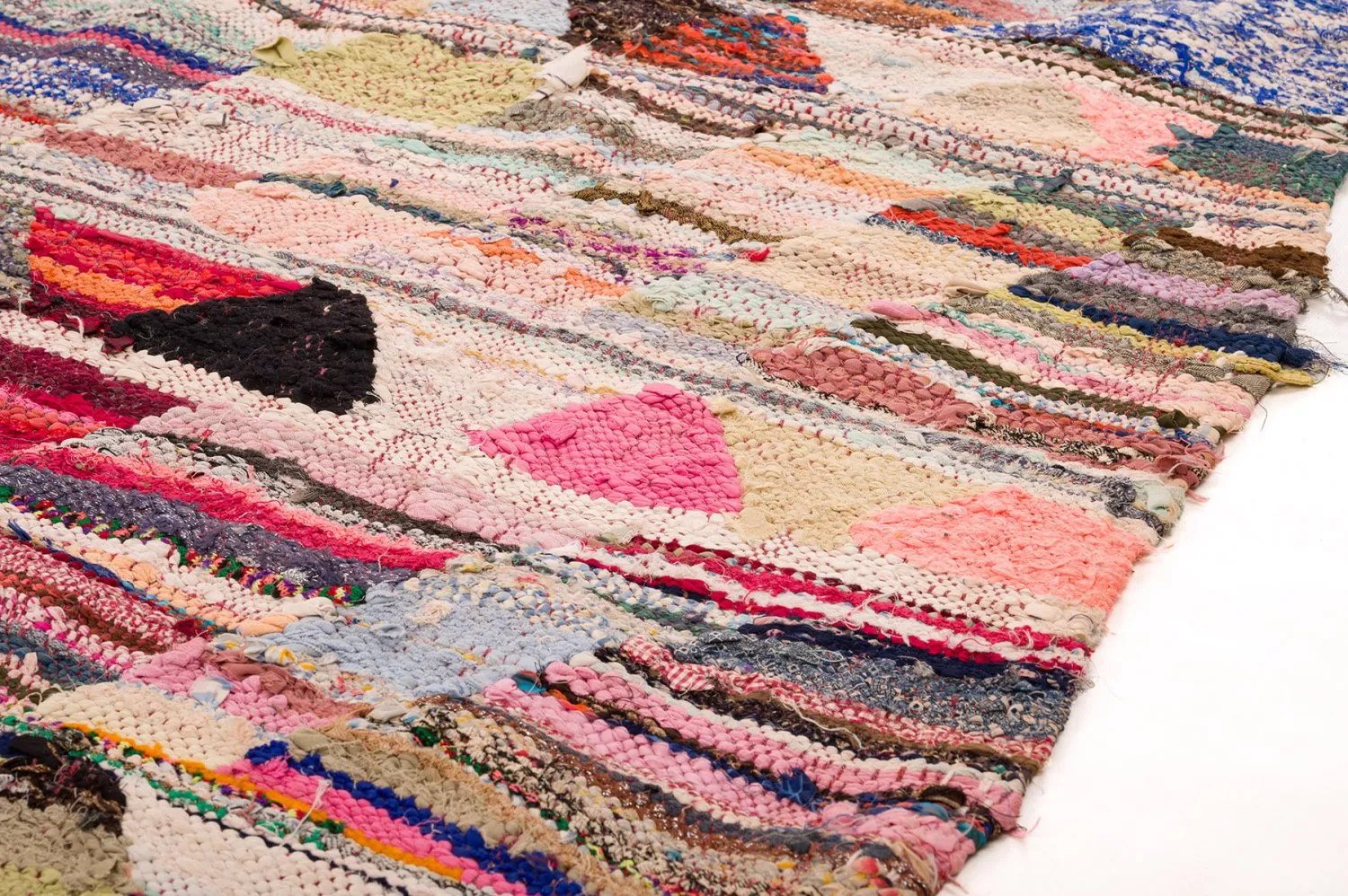 Koberec Berbere Marocký Boucherouite 140 x 275 cm