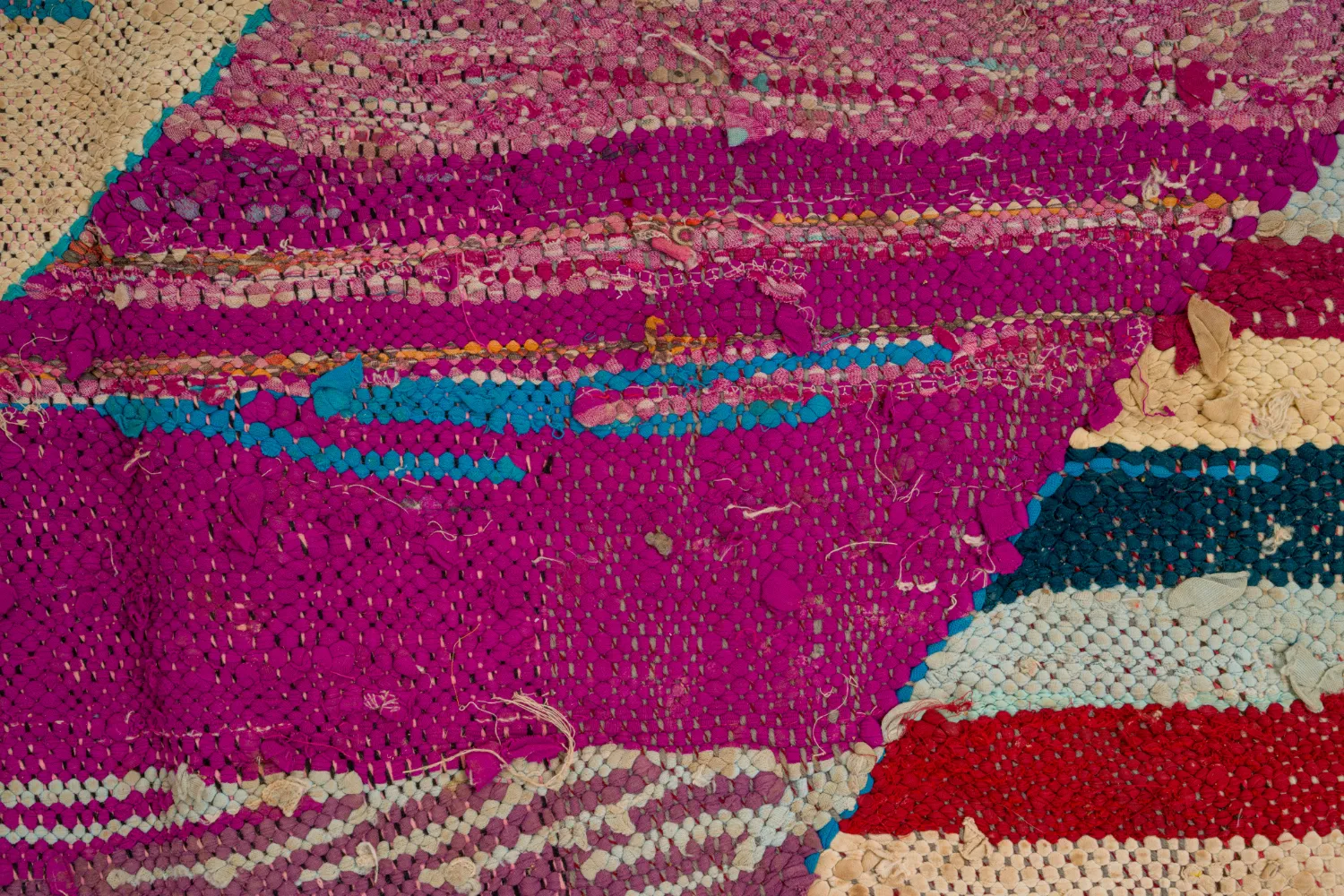 Koberec Berbere Marocký Boucherouite 135 x 245 cm