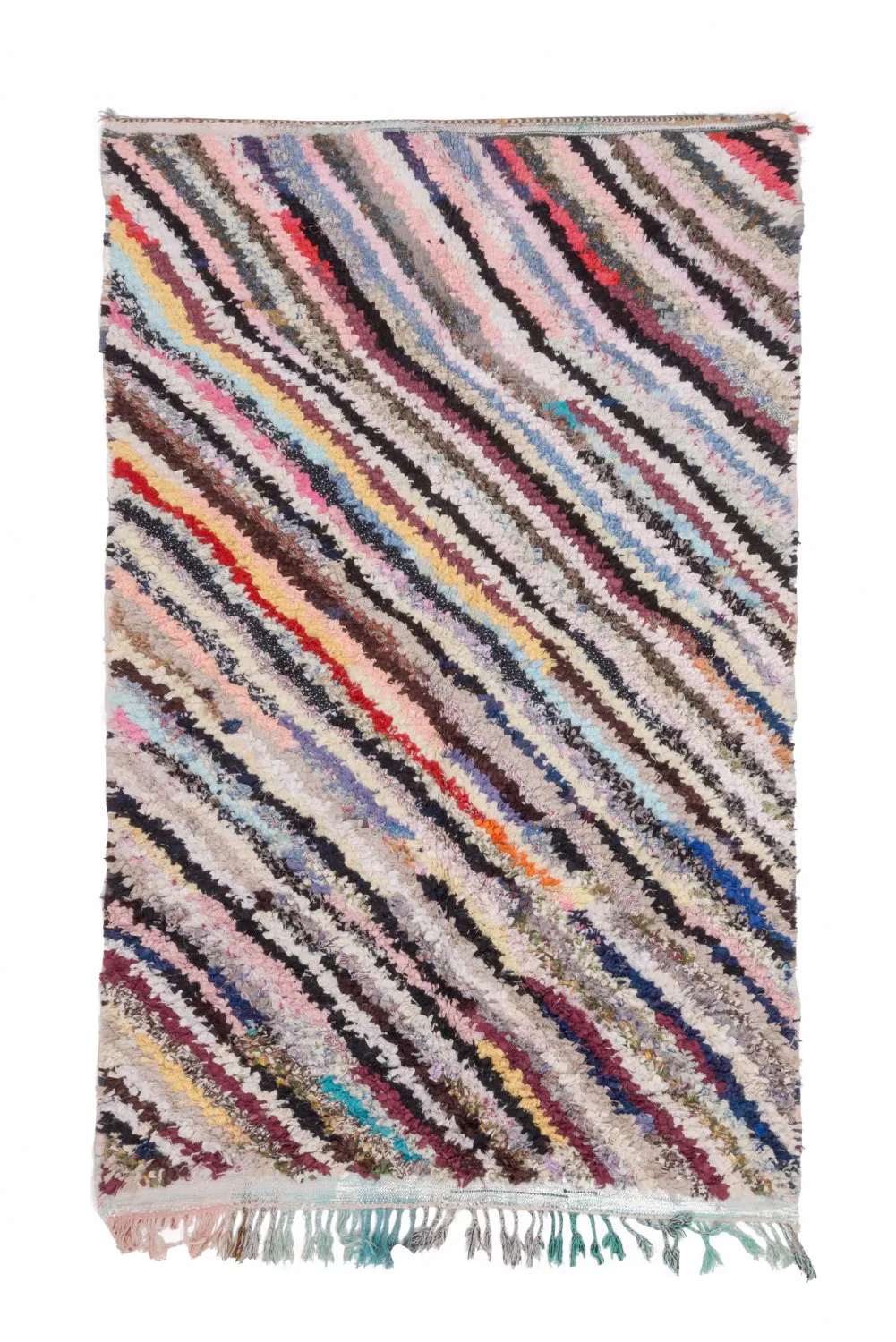 Marockansk Boucherouite-matta 240 x 150 cm