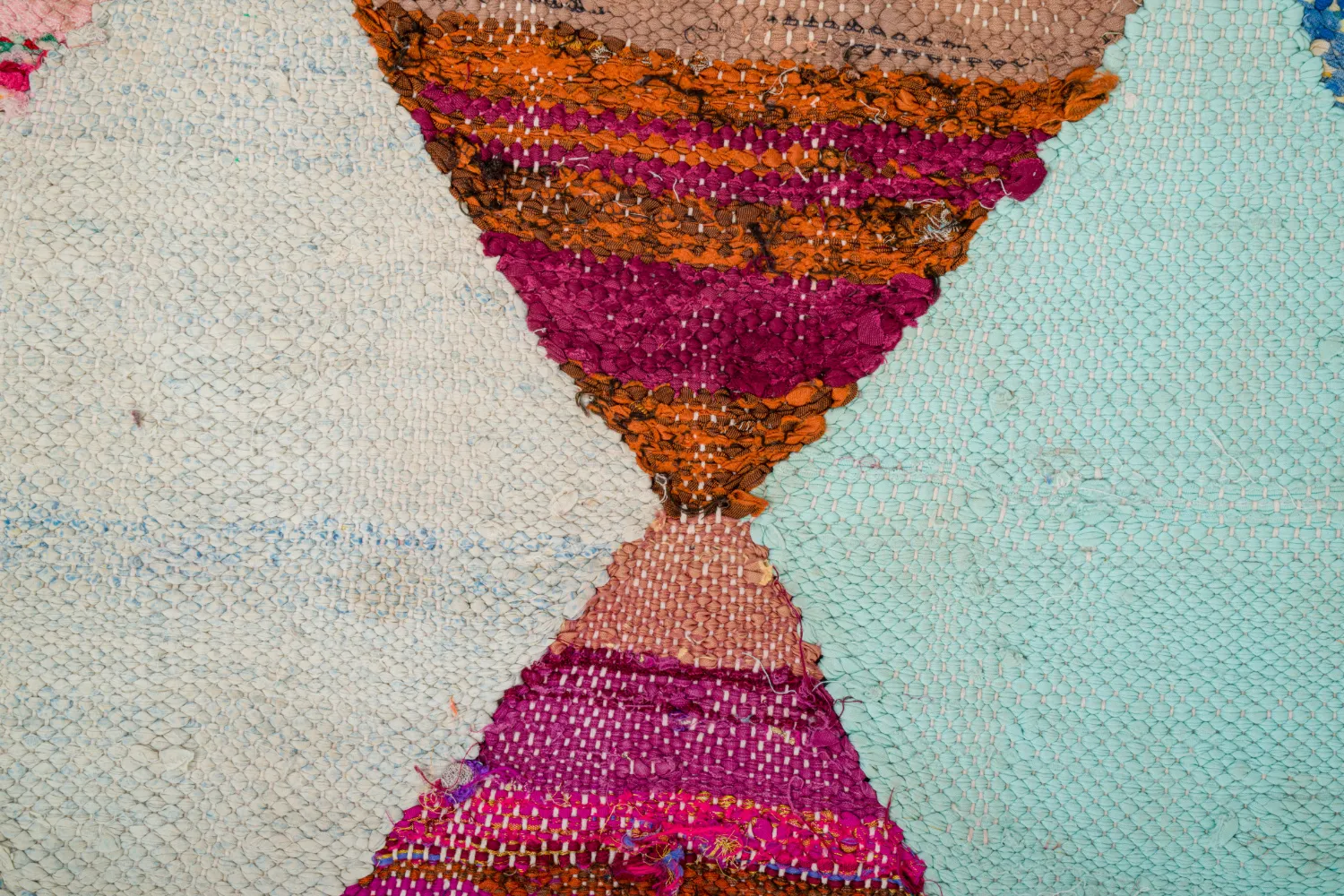 Koberec Berbere Marocký Boucherouite 140 x 250 cm