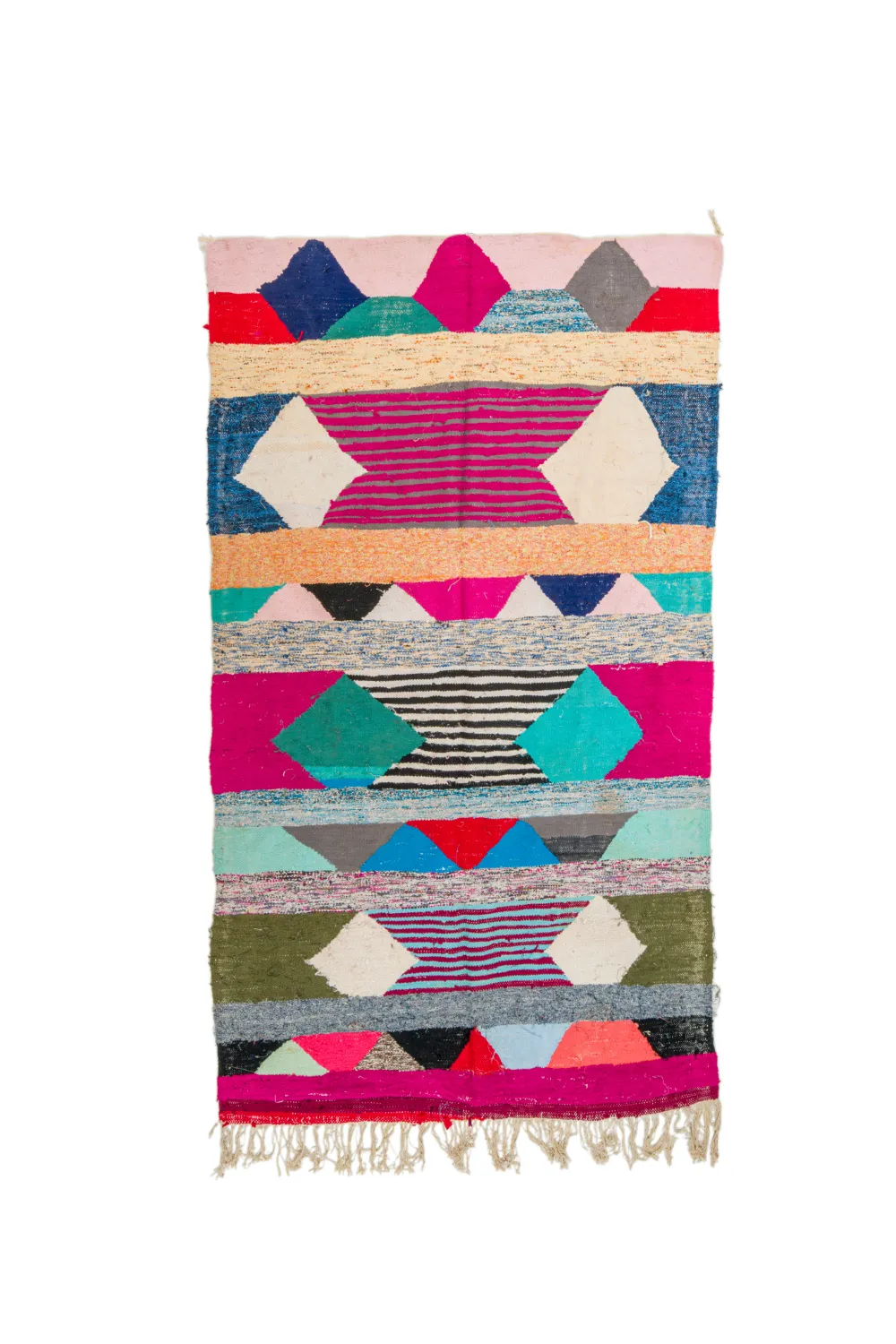 Koberec Berbere Marocký Boucherouite 145 x 250 cm