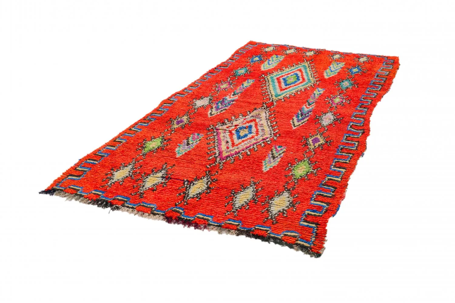 Koberec Berbere Marocký Boucherouite 285 x 135 cm