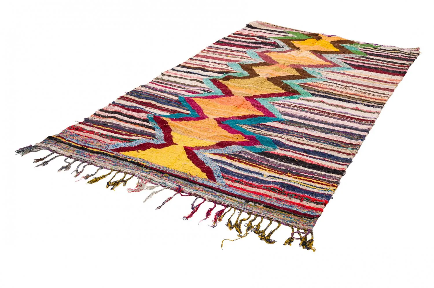 Koberec Berbere Marocký Boucherouite 150 x 285 cm