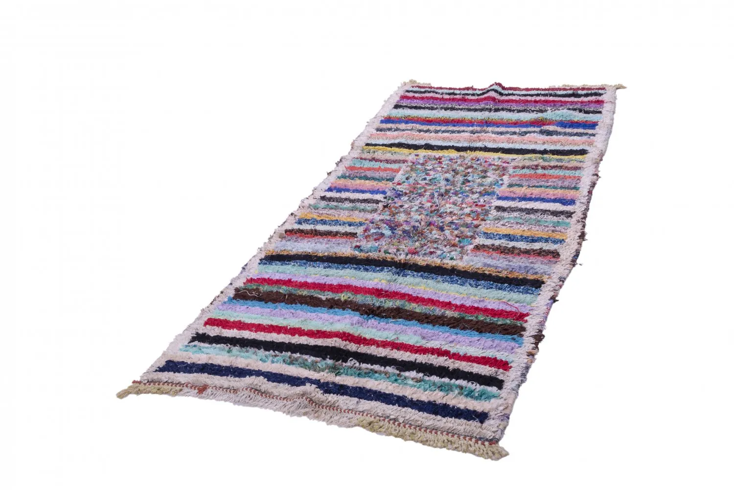 Marockansk Boucherouite-matta 280 x 110 cm