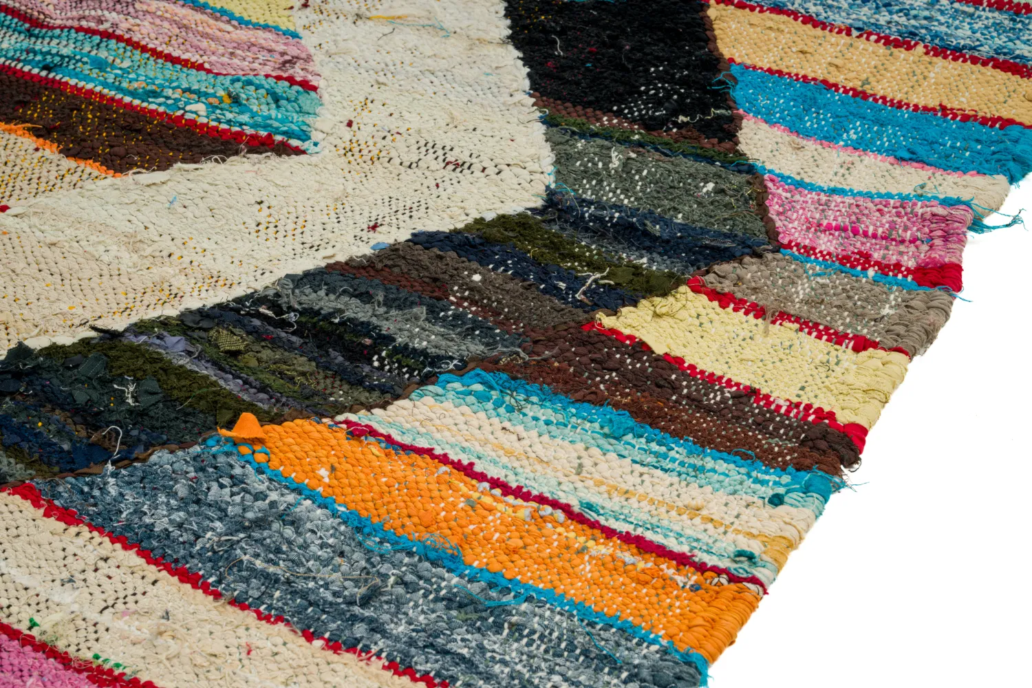Koberec Berbere Marocký Boucherouite 125 x 265 cm