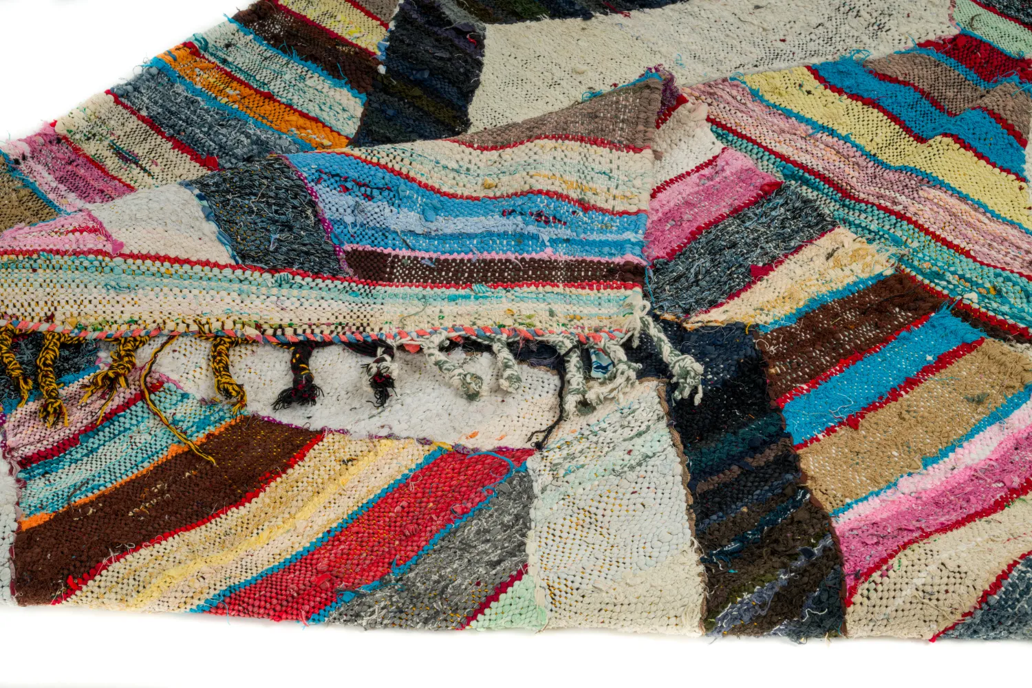 Koberec Berbere Marocký Boucherouite 125 x 265 cm