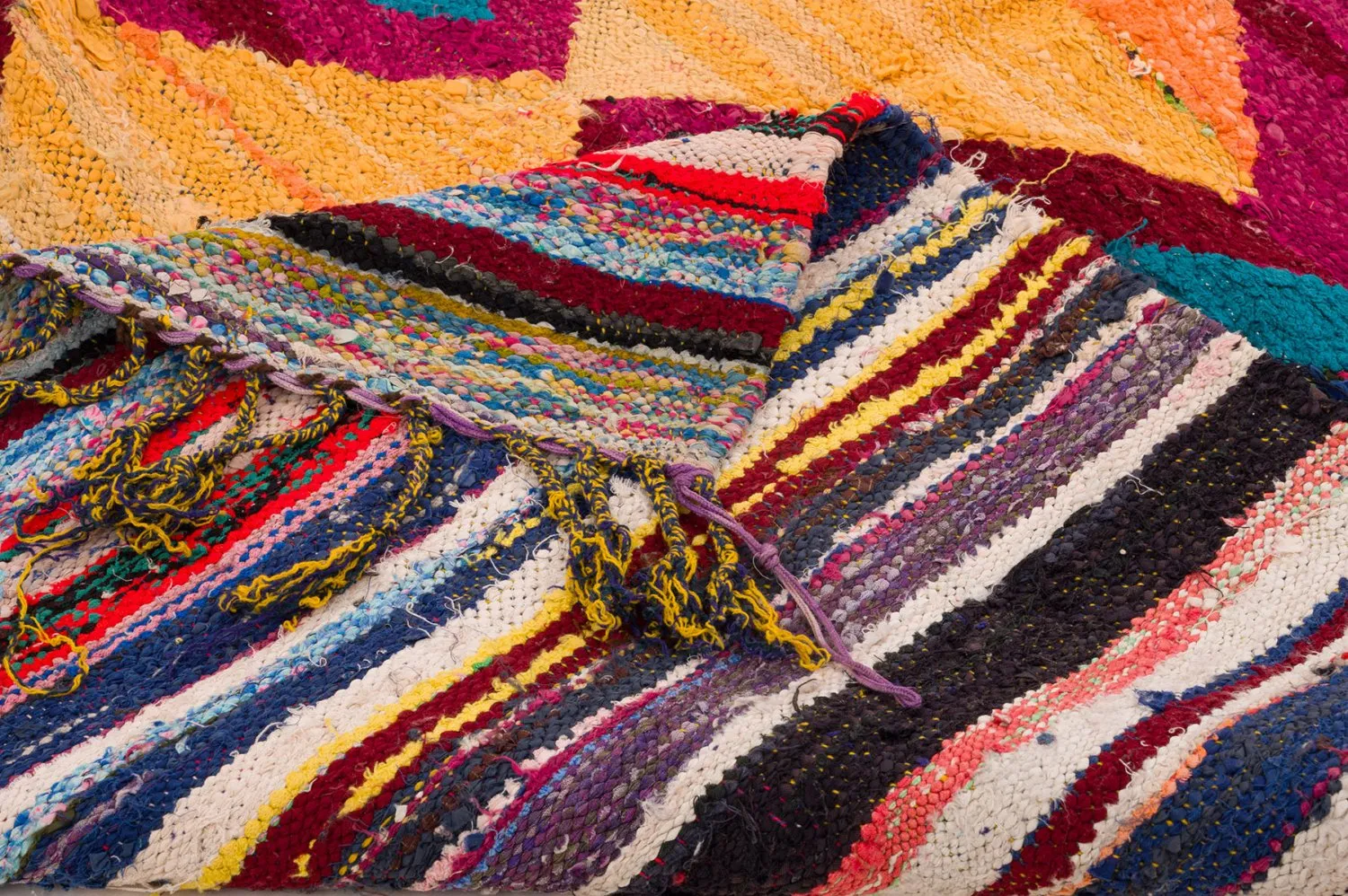 Koberec Berbere Marocký Boucherouite 150 x 285 cm