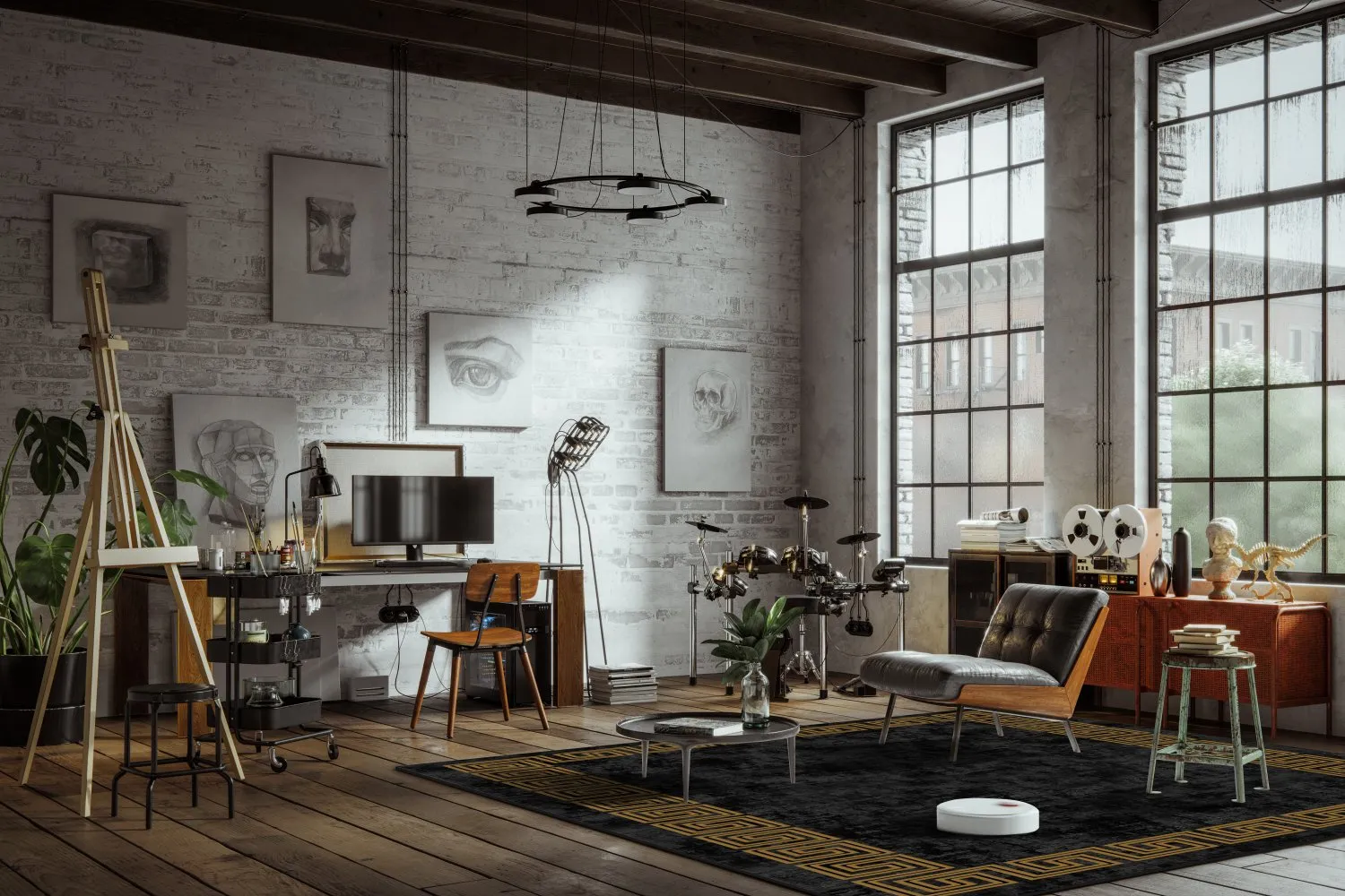 Koberec Wilton - Myra (čierna/zlatá)