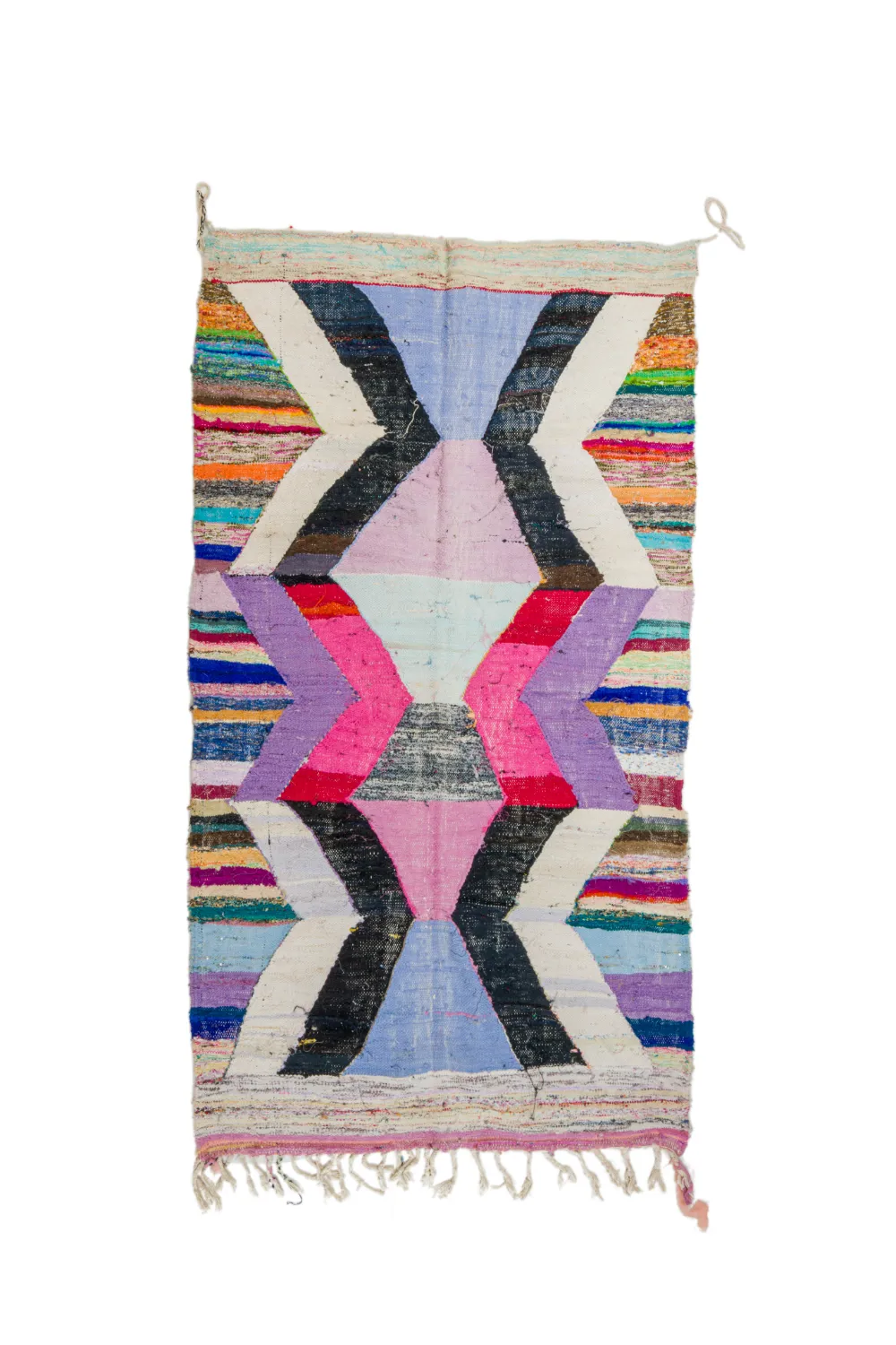 Koberec Berbere Marocký Boucherouite 130 x 225 cm