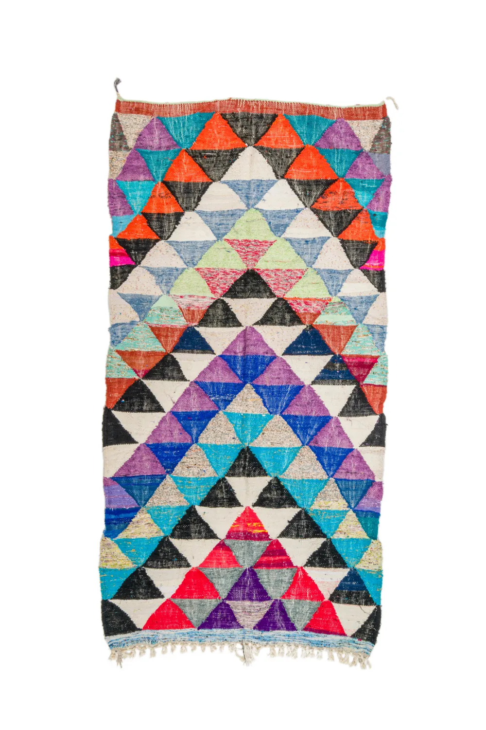 Koberec Berbere Marocký Boucherouite 130 x 250 cm