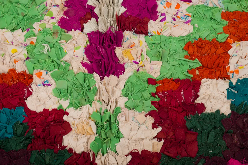 Koberec Berbere Marocký Boucherouite 245 x 135 cm