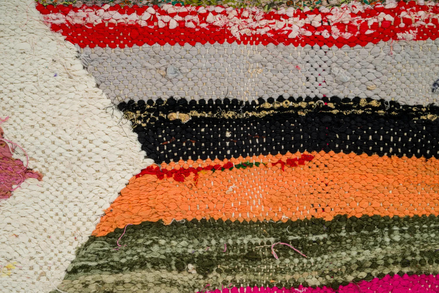 Koberec Berbere Marocký Boucherouite 135 x 270 cm