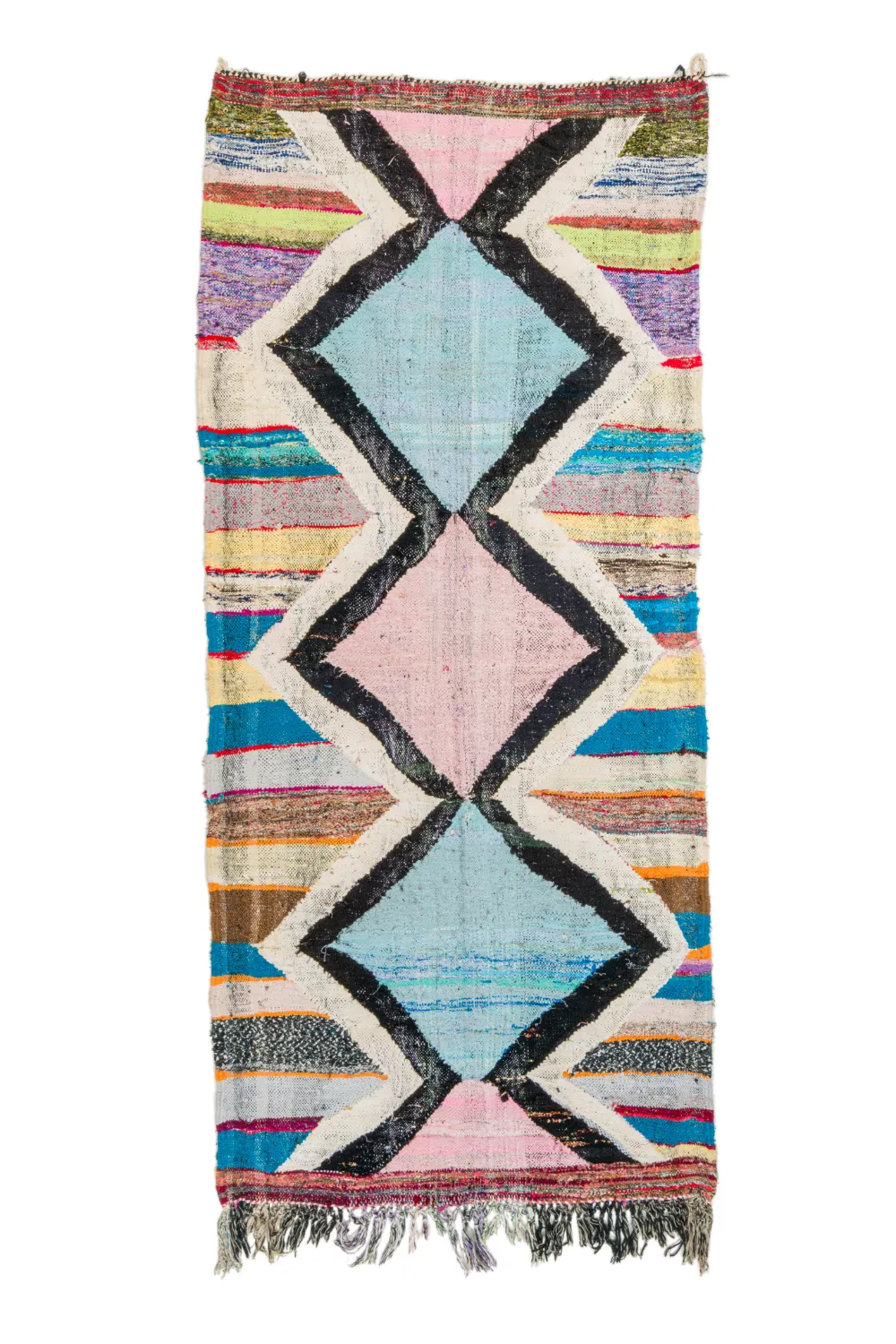 Koberec Berbere Marocký Boucherouite 120 x 275 cm