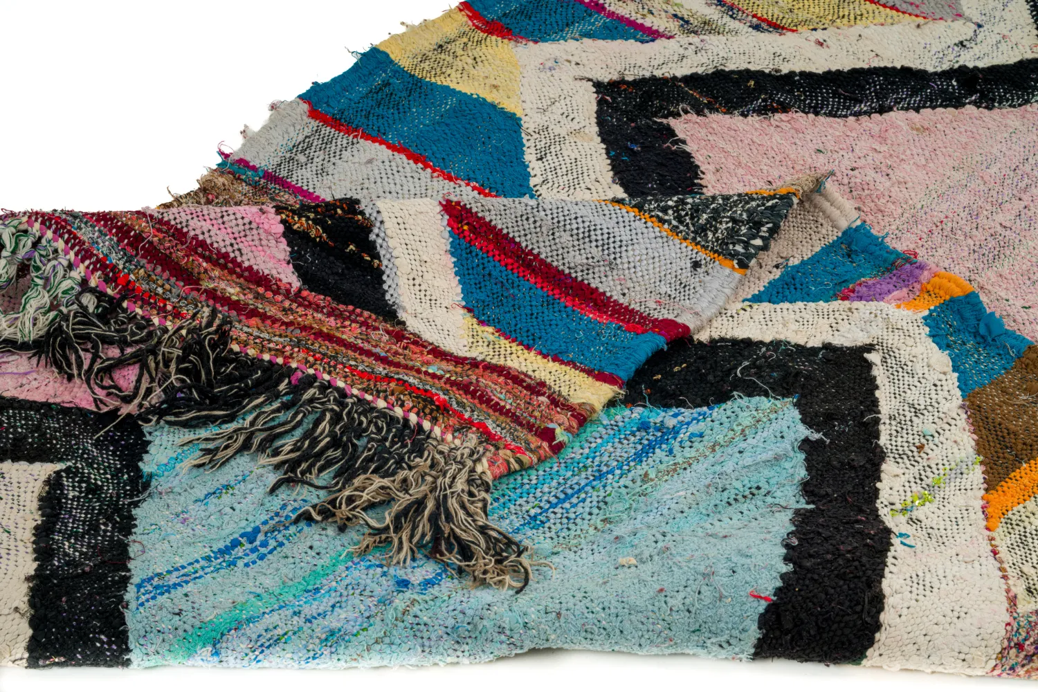 Koberec Berbere Marocký Boucherouite 120 x 275 cm