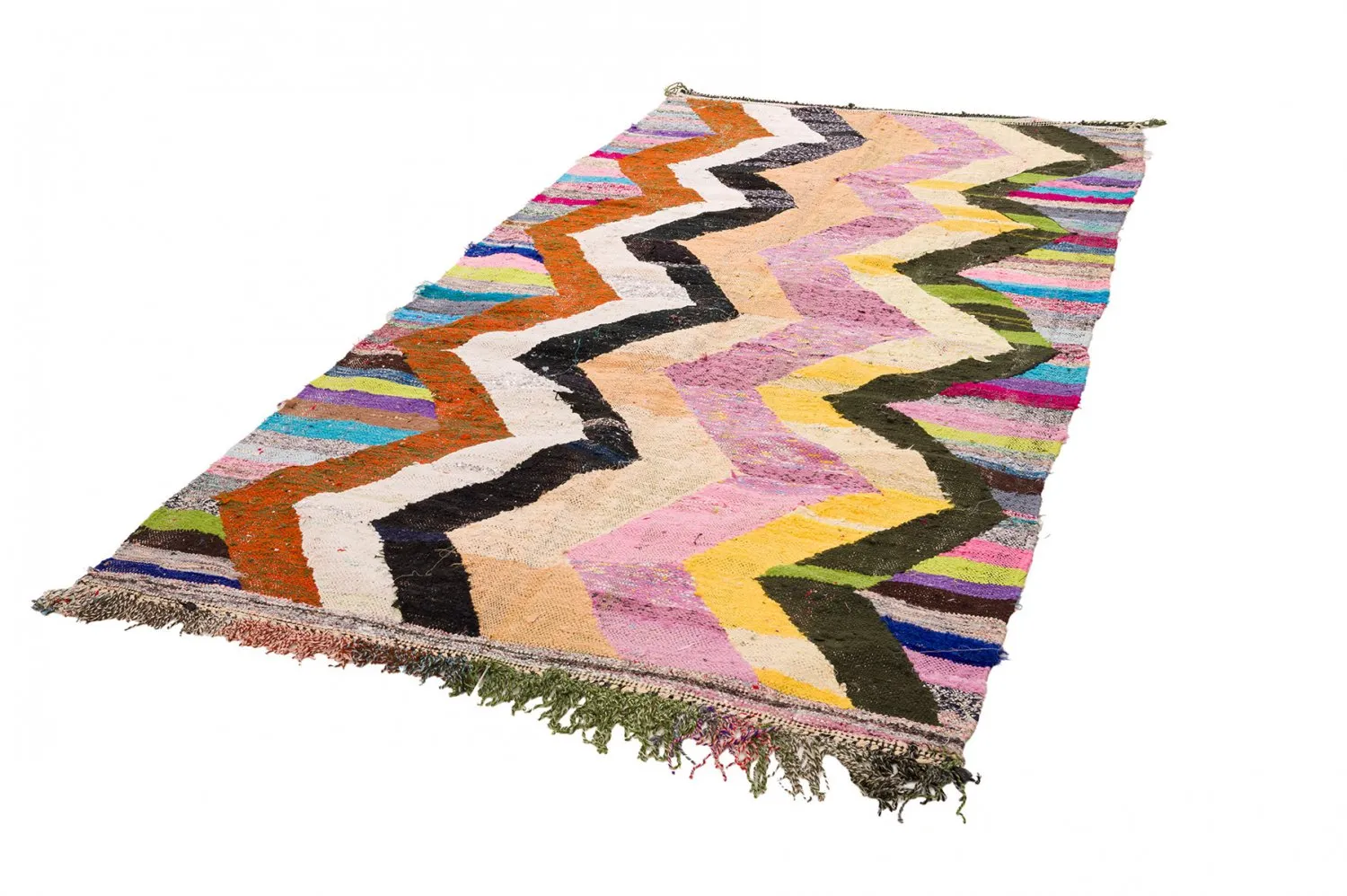 Koberec Berbere Marocký Boucherouite 145 x 290 cm