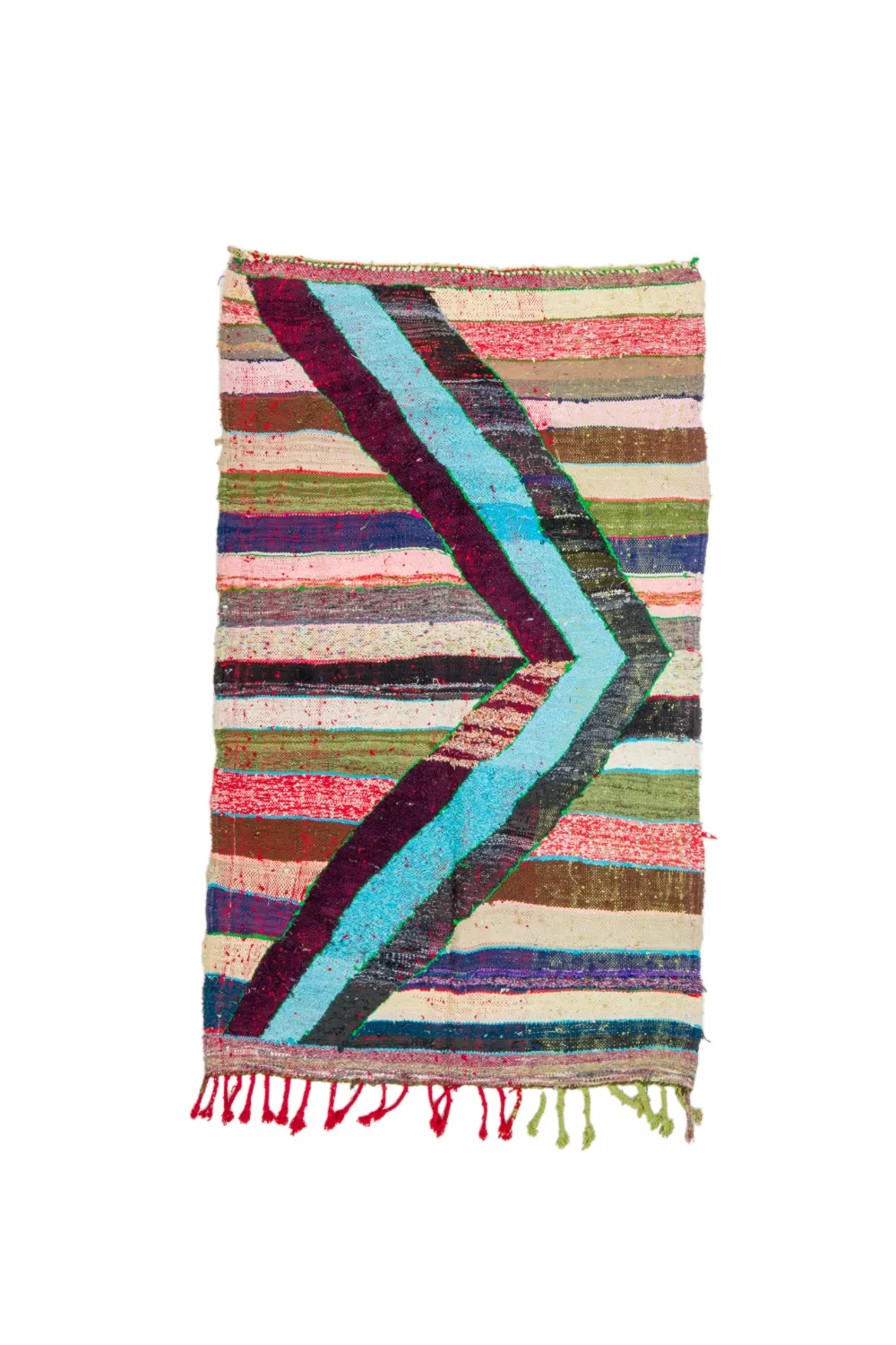 Koberec Berbere Marocký Boucherouite 115 x 215 cm