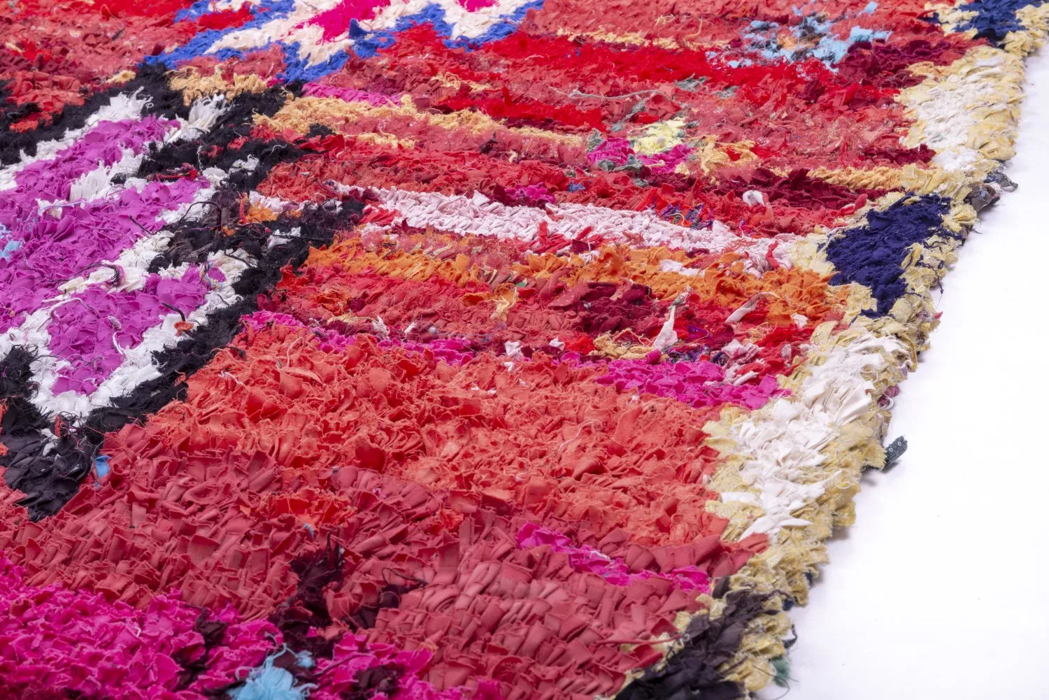 Marockansk Boucherouite-matta 230 x 140 cm